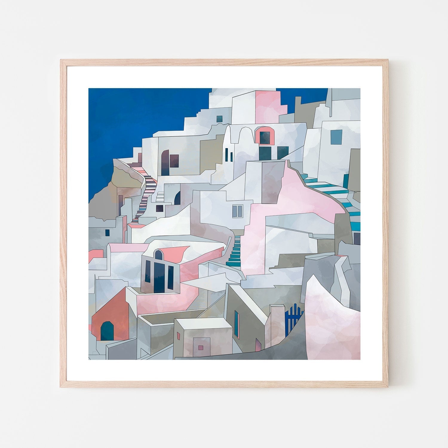 wall-art-print-canvas-poster-framed-Santorini, Style A , By Ana Rut Bre-6