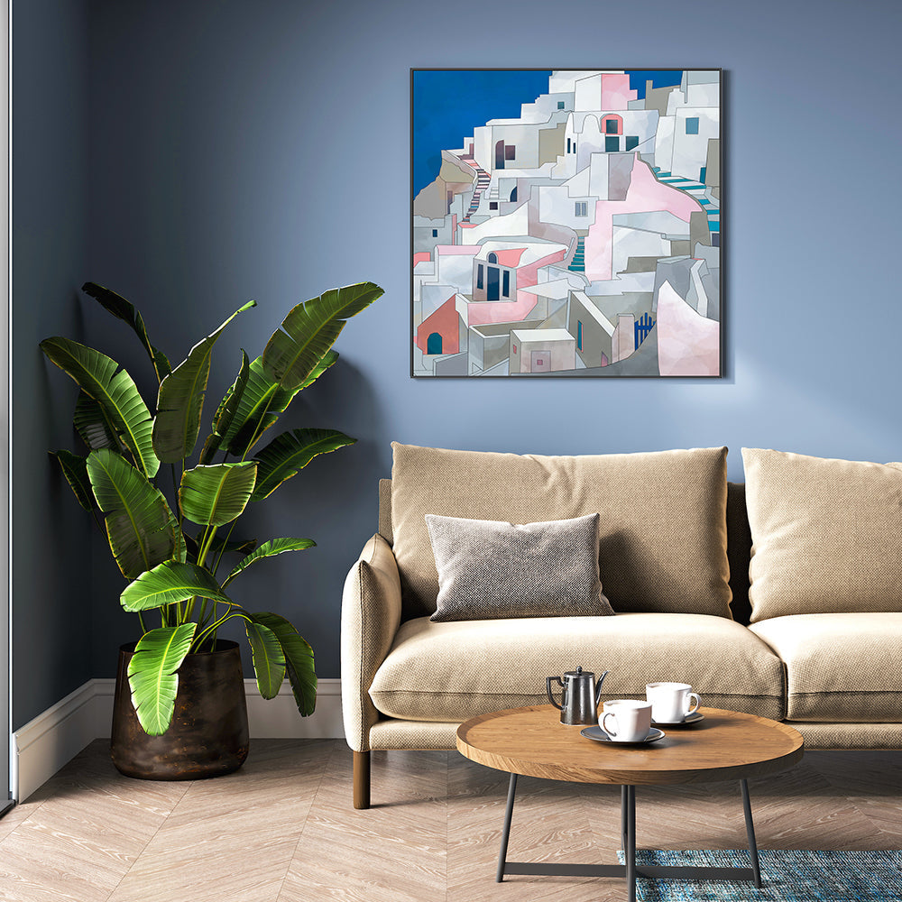 wall-art-print-canvas-poster-framed-Santorini, Style A , By Ana Rut Bre-7