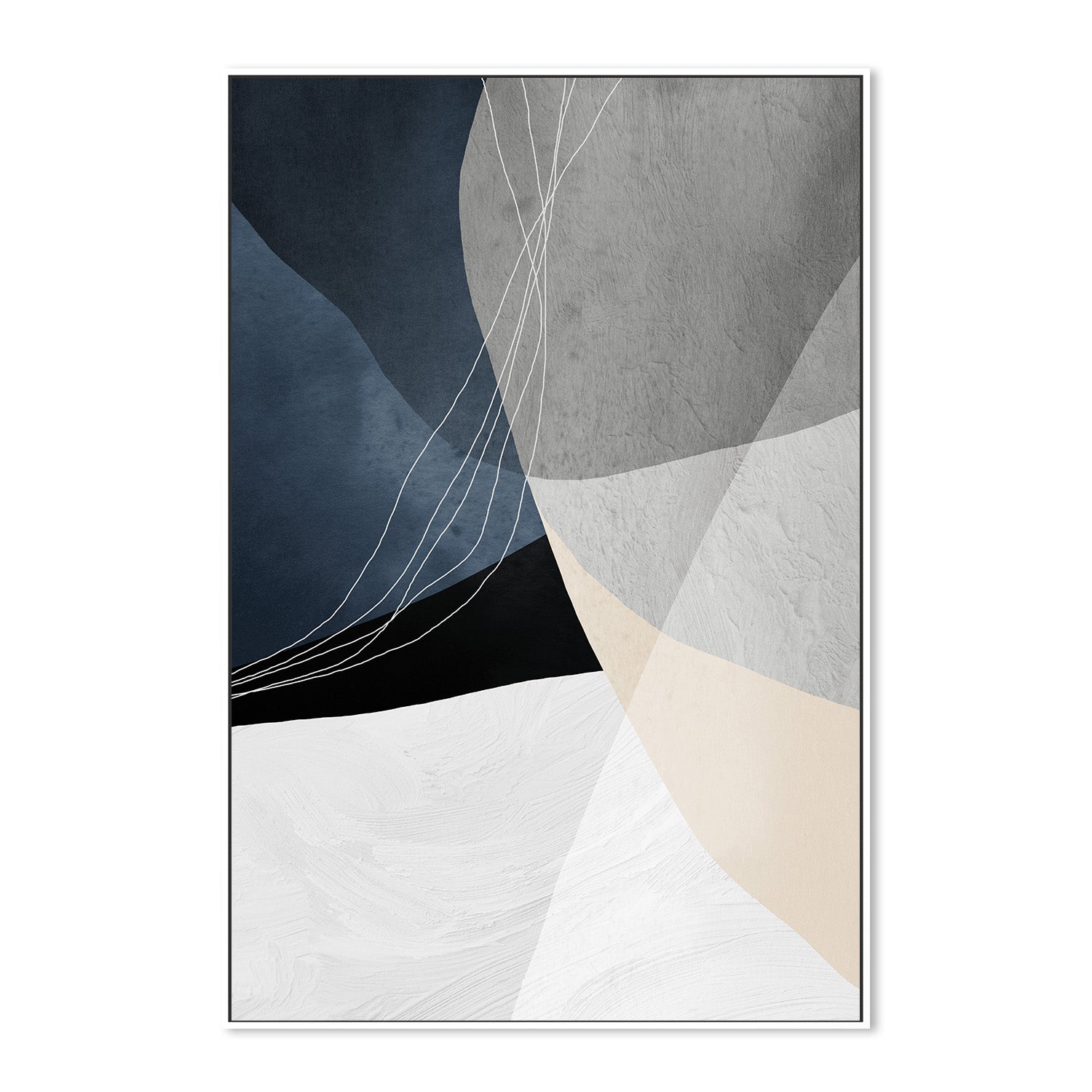 wall-art-print-canvas-poster-framed-Sapphire Elegance, Style B-5