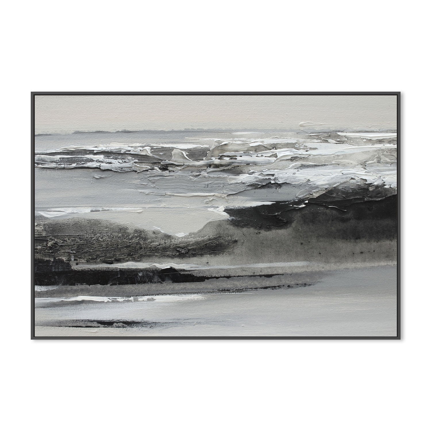 wall-art-print-canvas-poster-framed-Sea In Grey, Style B , By Amelia Aveline-3