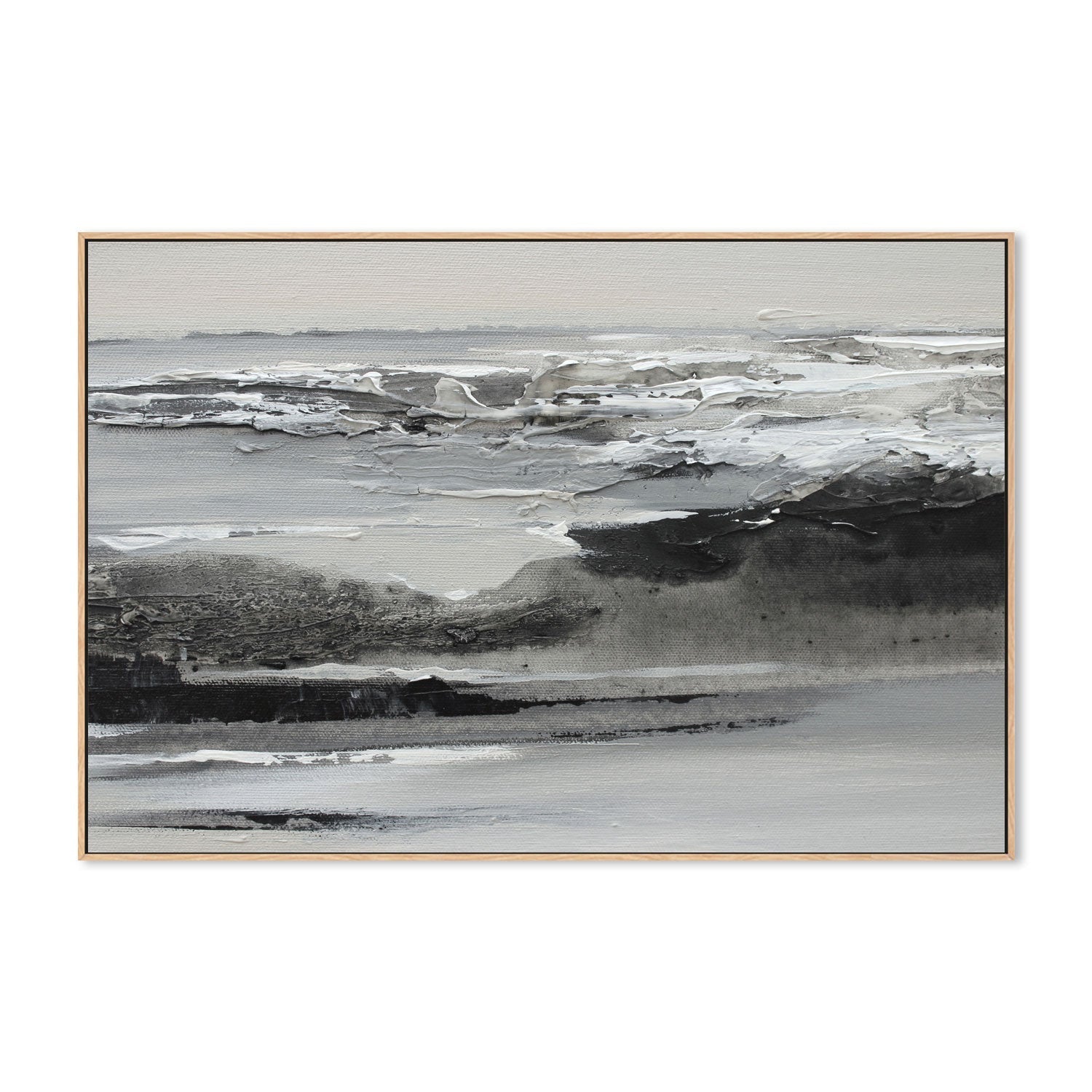 wall-art-print-canvas-poster-framed-Sea In Grey, Style B , By Amelia Aveline-4