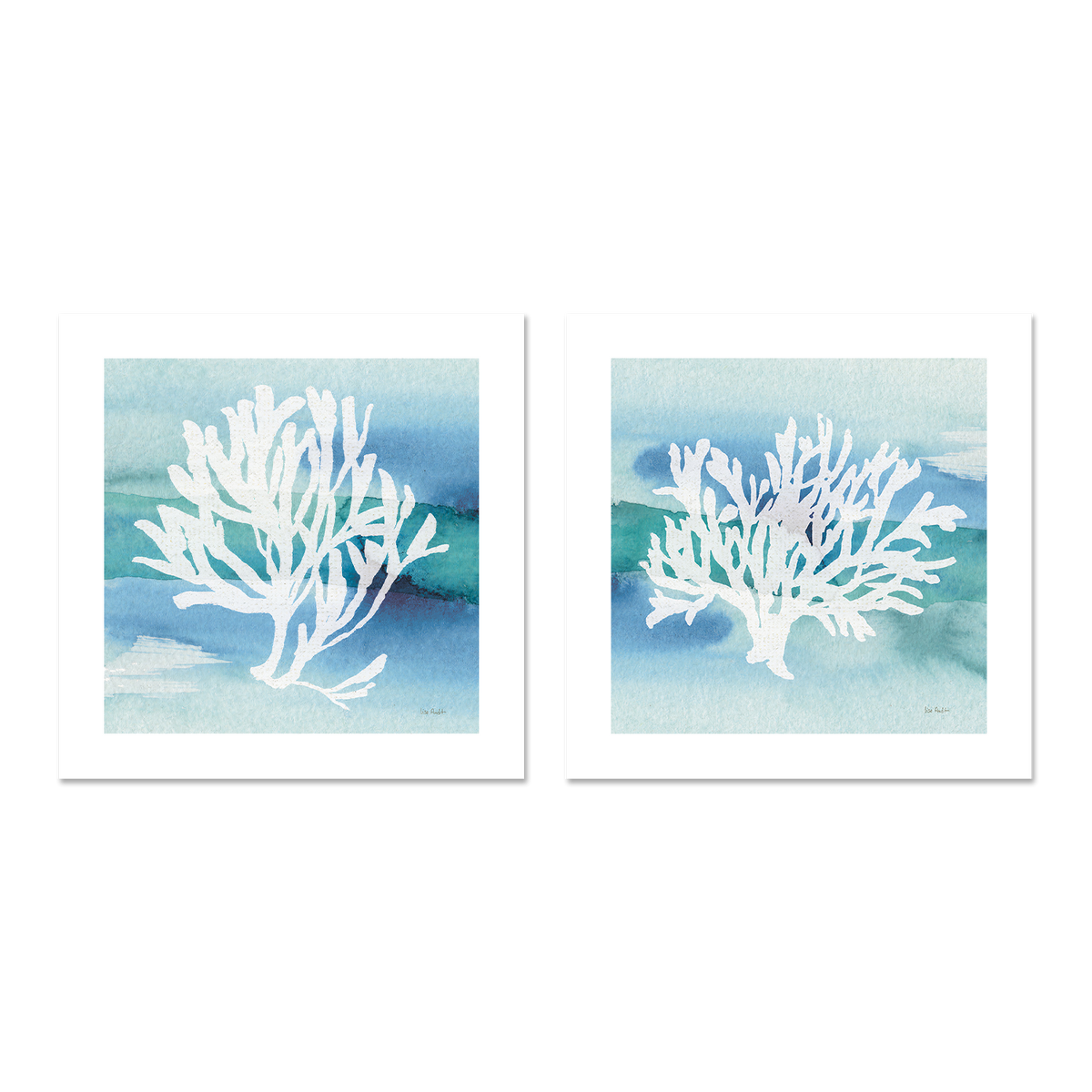 wall-art-print-canvas-poster-framed-Sea Life Coral, Style A & B, Set Of 2 , By Lisa Audit-GIOIA-WALL-ART