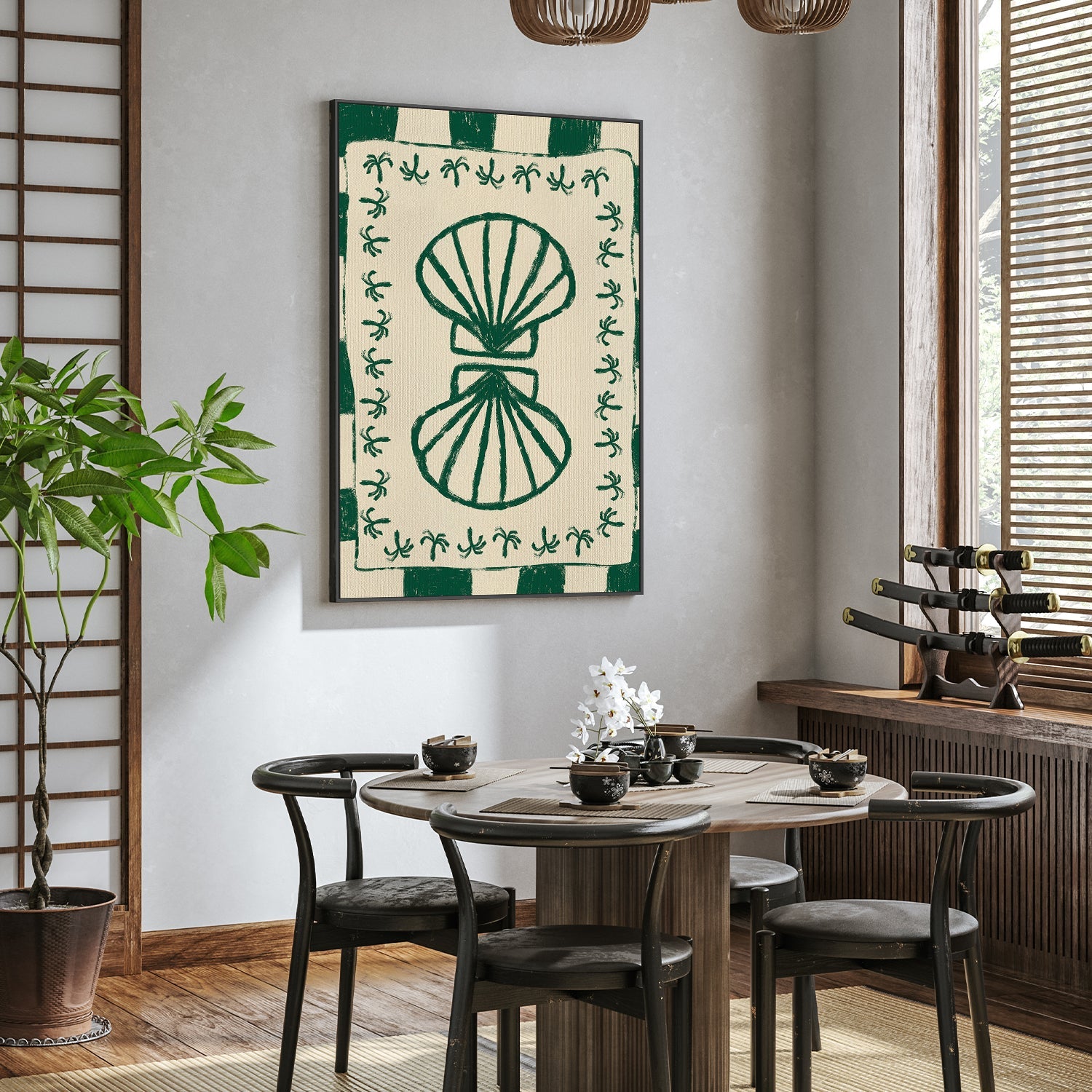 wall-art-print-canvas-poster-framed-Seashell Symphony-8