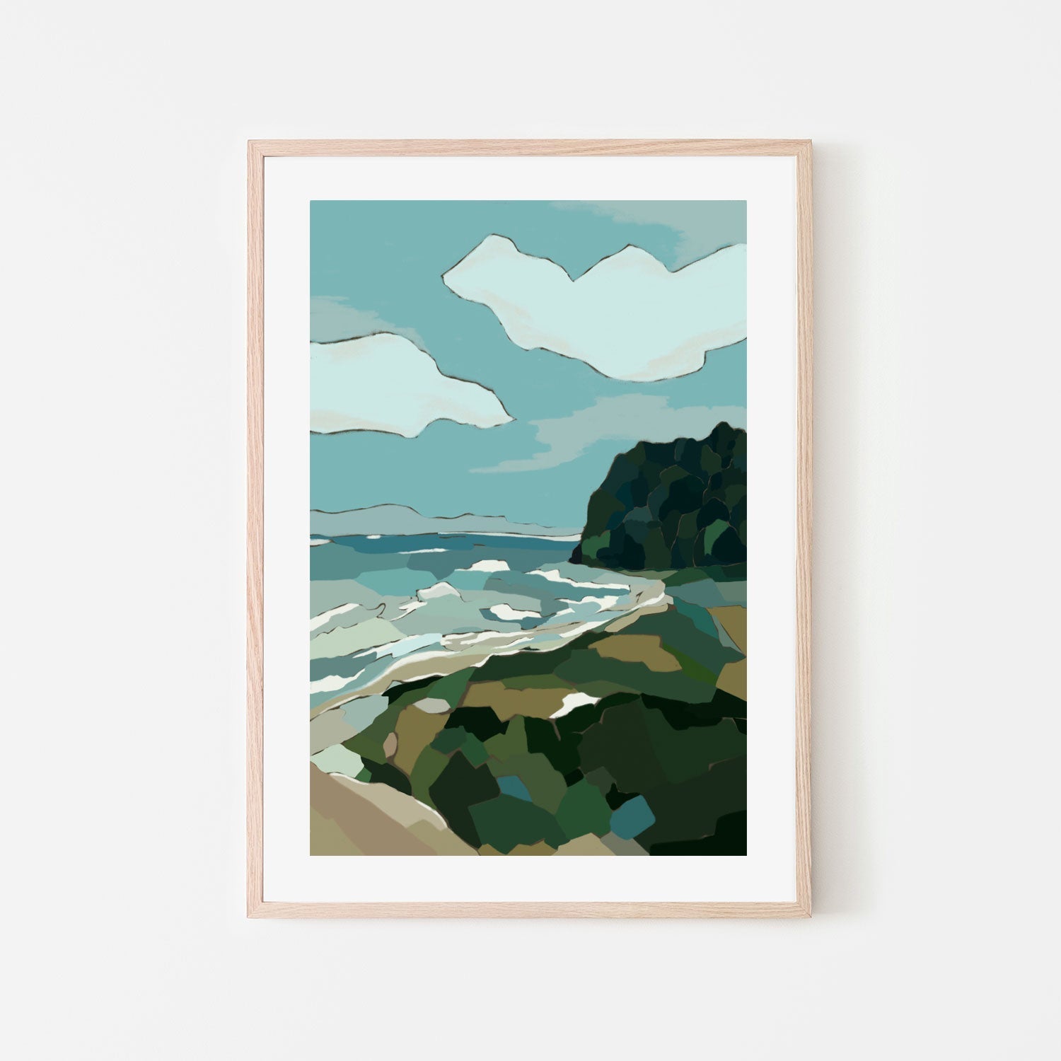 wall-art-print-canvas-poster-framed-Seashore Splendour , By Nikita Jariwala-GIOIA-WALL-ART