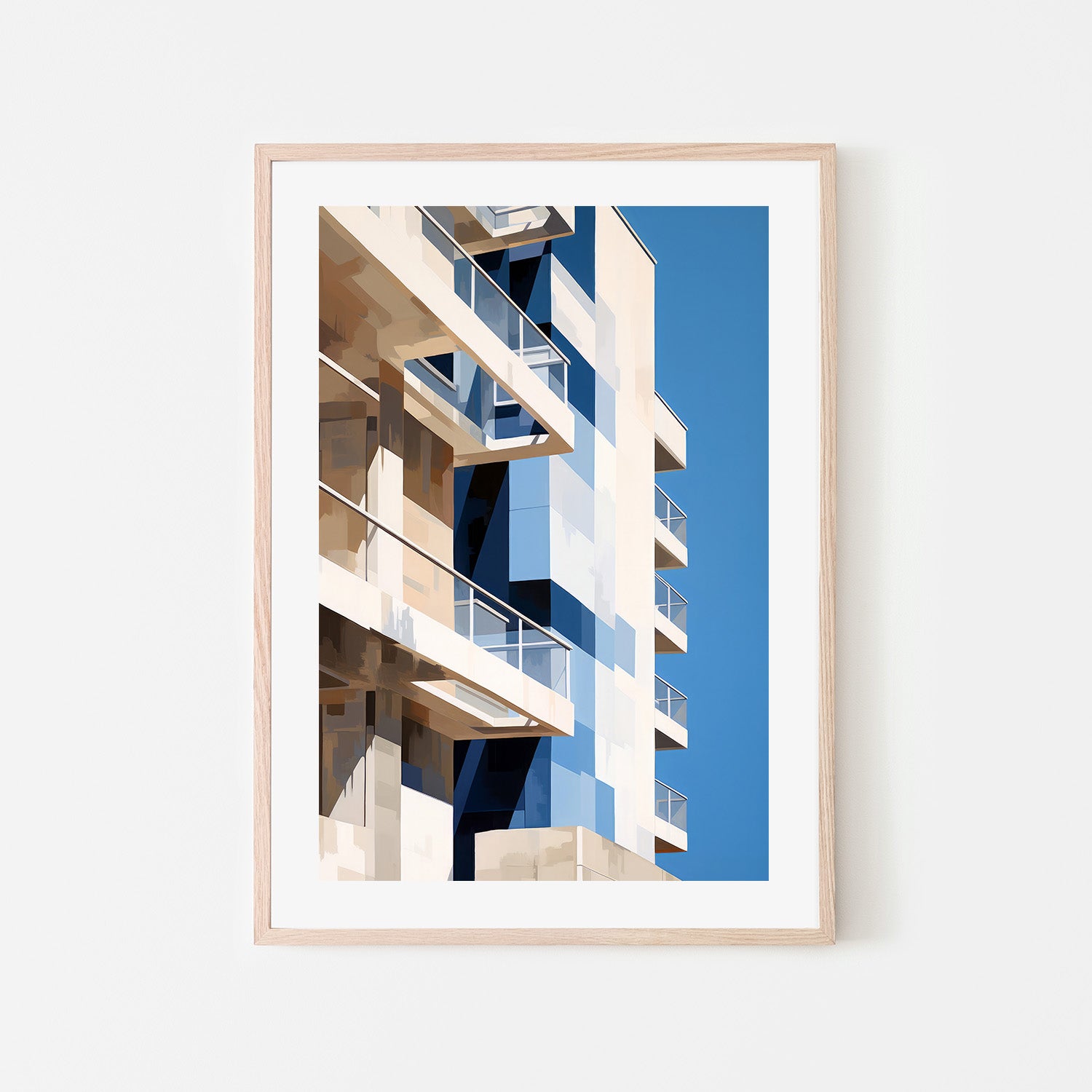 wall-art-print-canvas-poster-framed-Seaside Highrise, Style A , By Raymond Powers-6