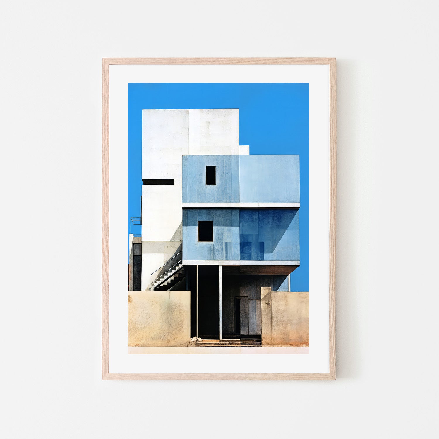wall-art-print-canvas-poster-framed-Seaside Highrise, Style B , By Raymond Powers-6