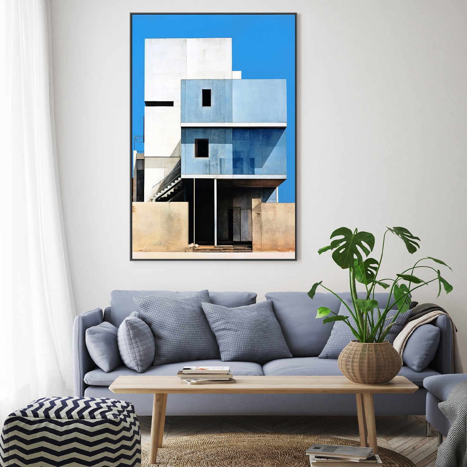 wall-art-print-canvas-poster-framed-Seaside Highrise, Style B , By Raymond Powers-7