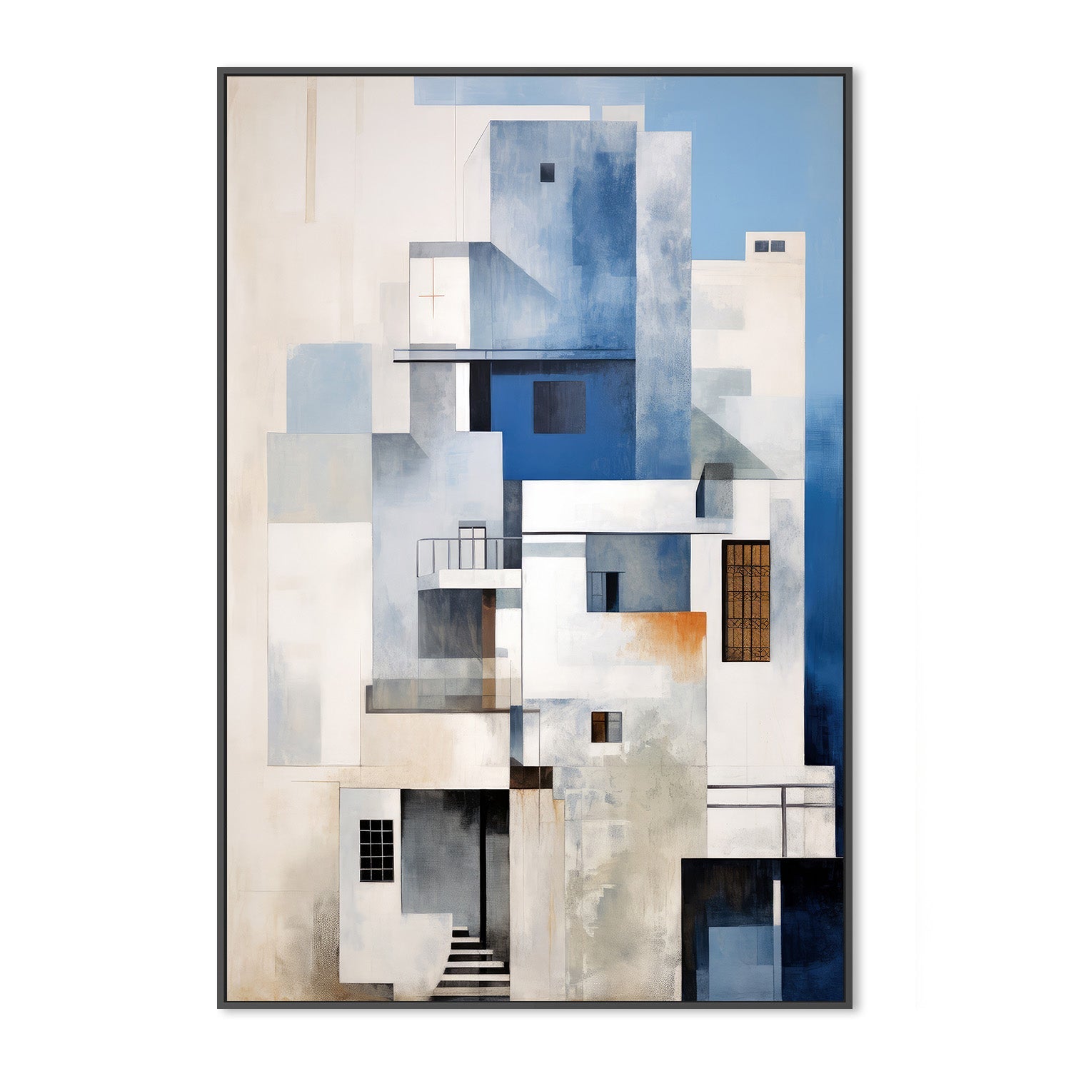 wall-art-print-canvas-poster-framed-Seaside Highrise, Style C , By Raymond Powers-3