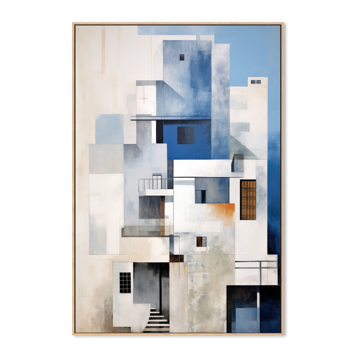 wall-art-print-canvas-poster-framed-Seaside Highrise, Style C , By Raymond Powers-4