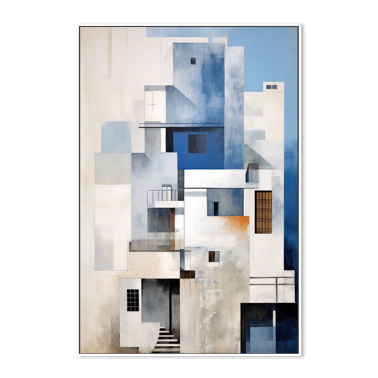 wall-art-print-canvas-poster-framed-Seaside Highrise, Style C , By Raymond Powers-5