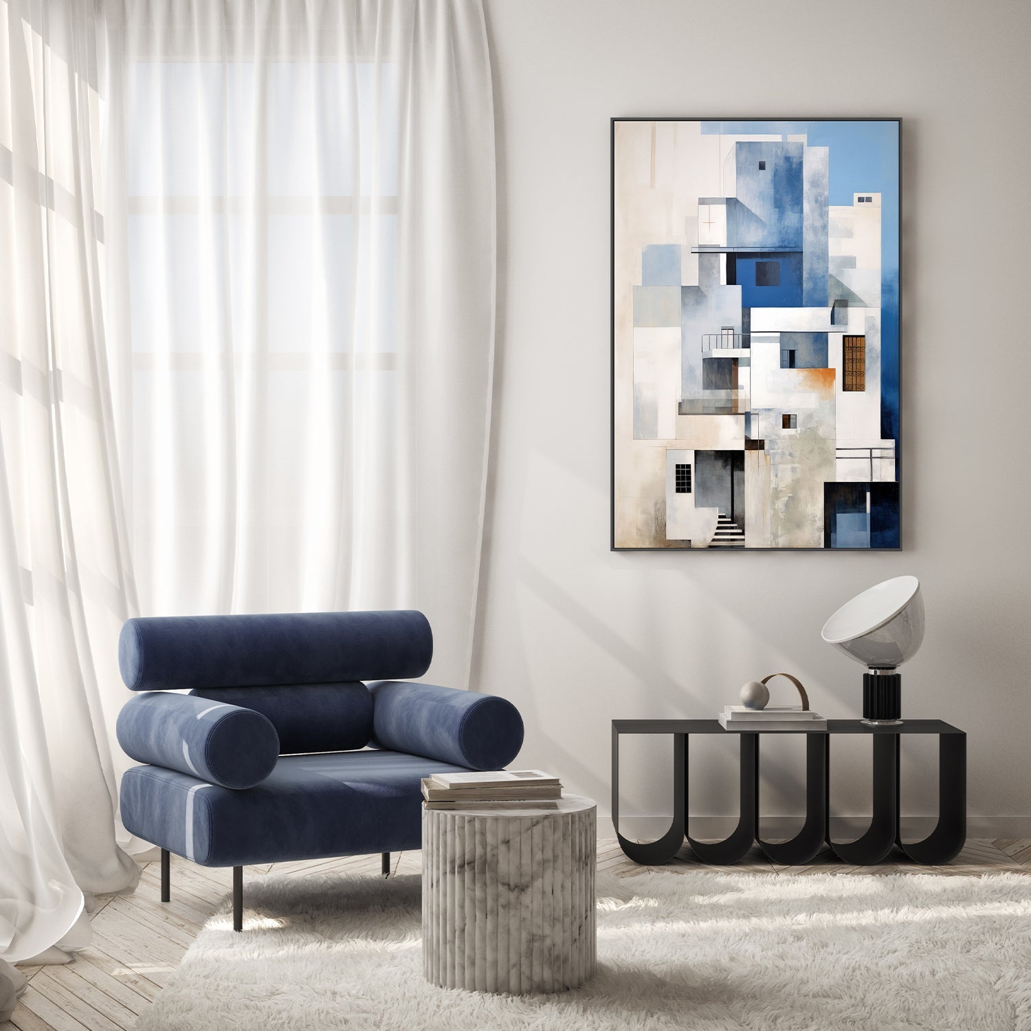 wall-art-print-canvas-poster-framed-Seaside Highrise, Style C , By Raymond Powers-7