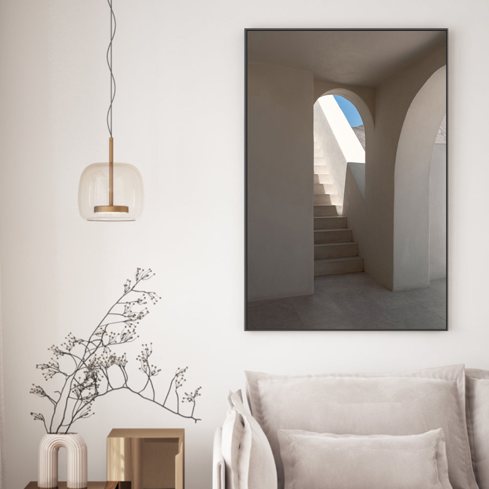 wall-art-print-canvas-poster-framed-Seaside Stairwell, By Minorstep-GIOIA-WALL-ART