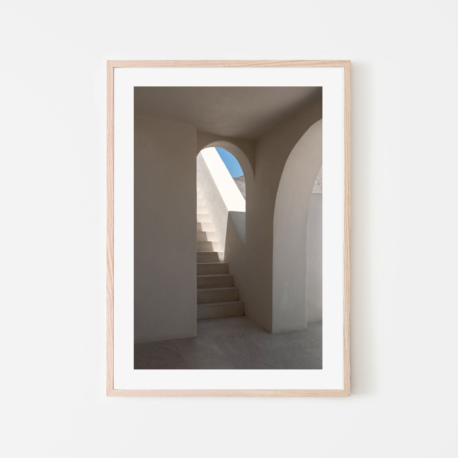 wall-art-print-canvas-poster-framed-Seaside Stairwell, By Minorstep-GIOIA-WALL-ART