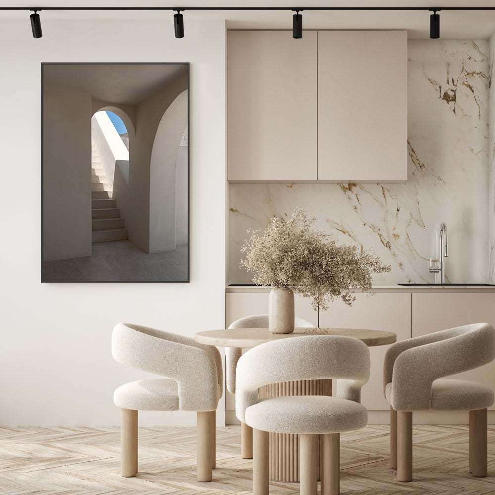 wall-art-print-canvas-poster-framed-Seaside Stairwell, By Minorstep-GIOIA-WALL-ART
