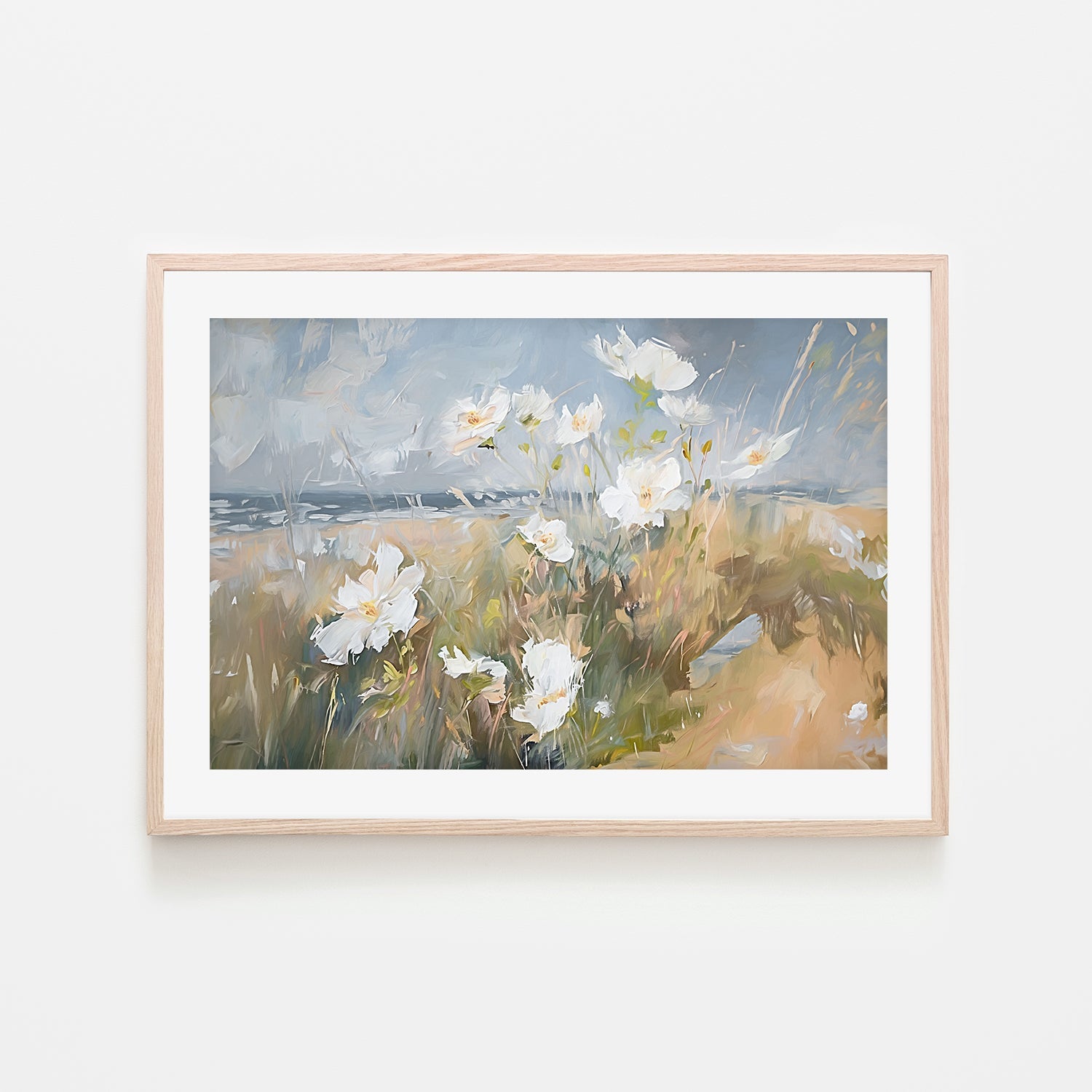 wall-art-print-canvas-poster-framed-Seaside Wildflowers , Style E, By Accent Art Studio , By Accent Art Studio-6