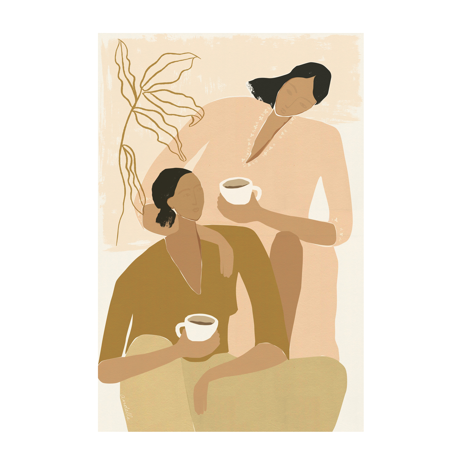 wall-art-print-canvas-poster-framed-Secret Conversation , By Andelle Art-1