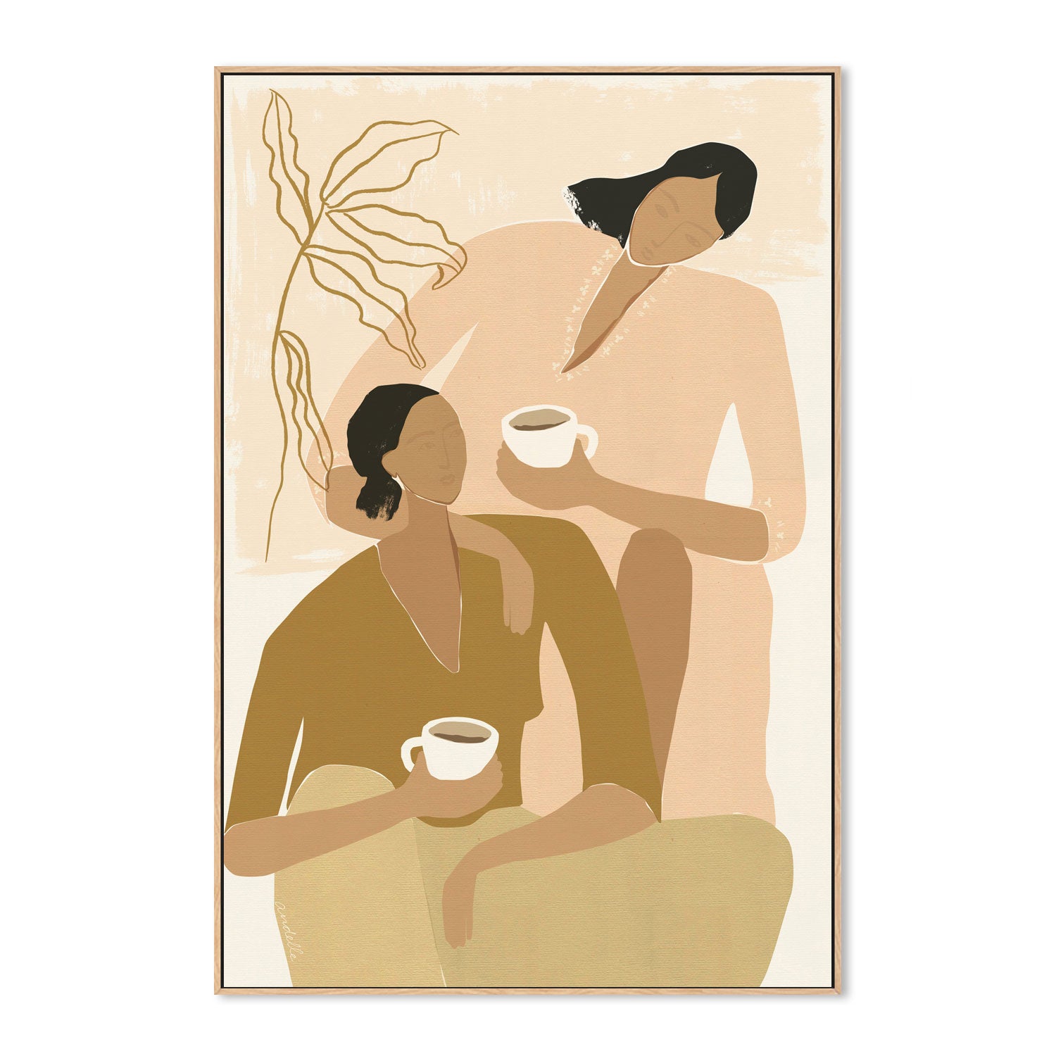 wall-art-print-canvas-poster-framed-Secret Conversation , By Andelle Art-4