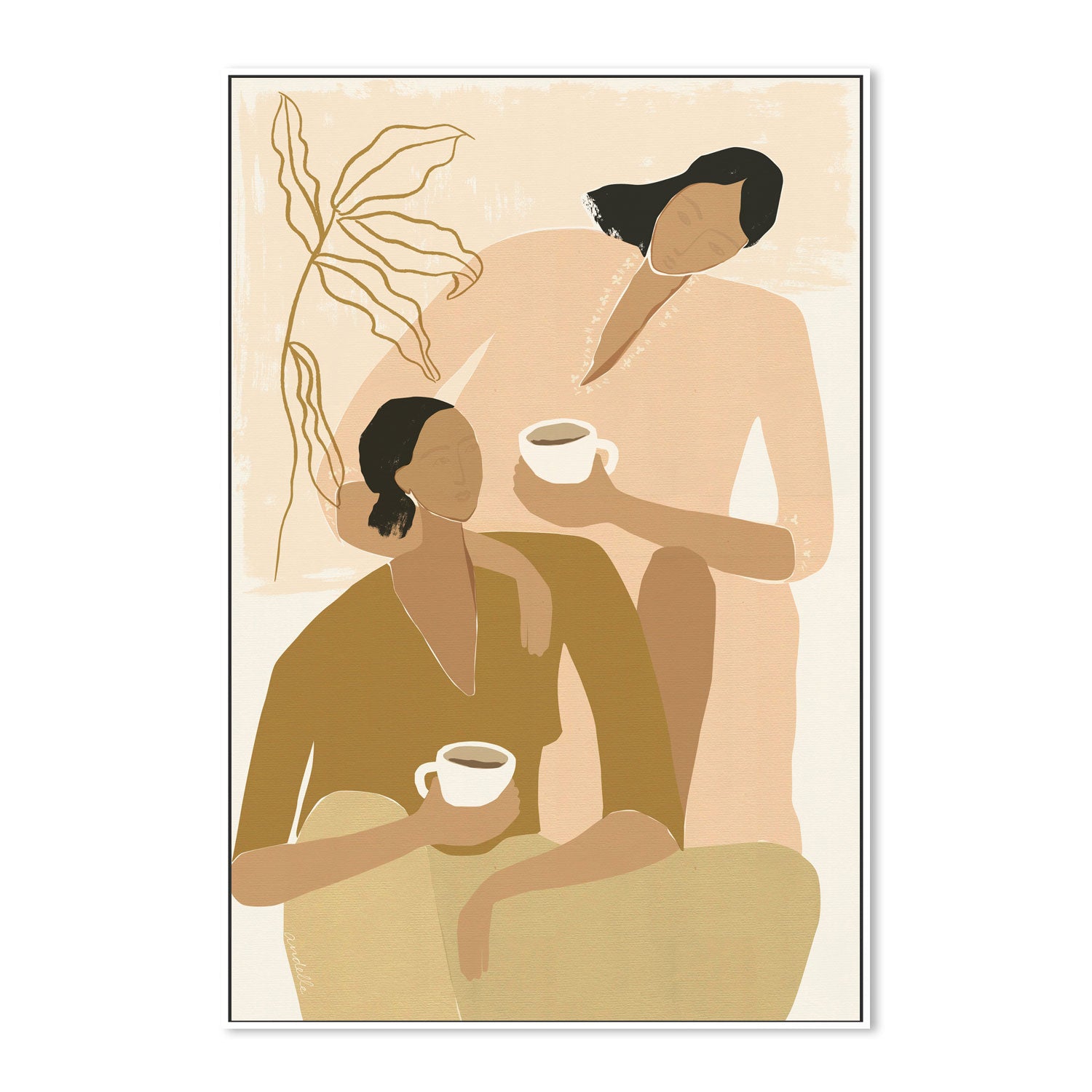 wall-art-print-canvas-poster-framed-Secret Conversation , By Andelle Art-5