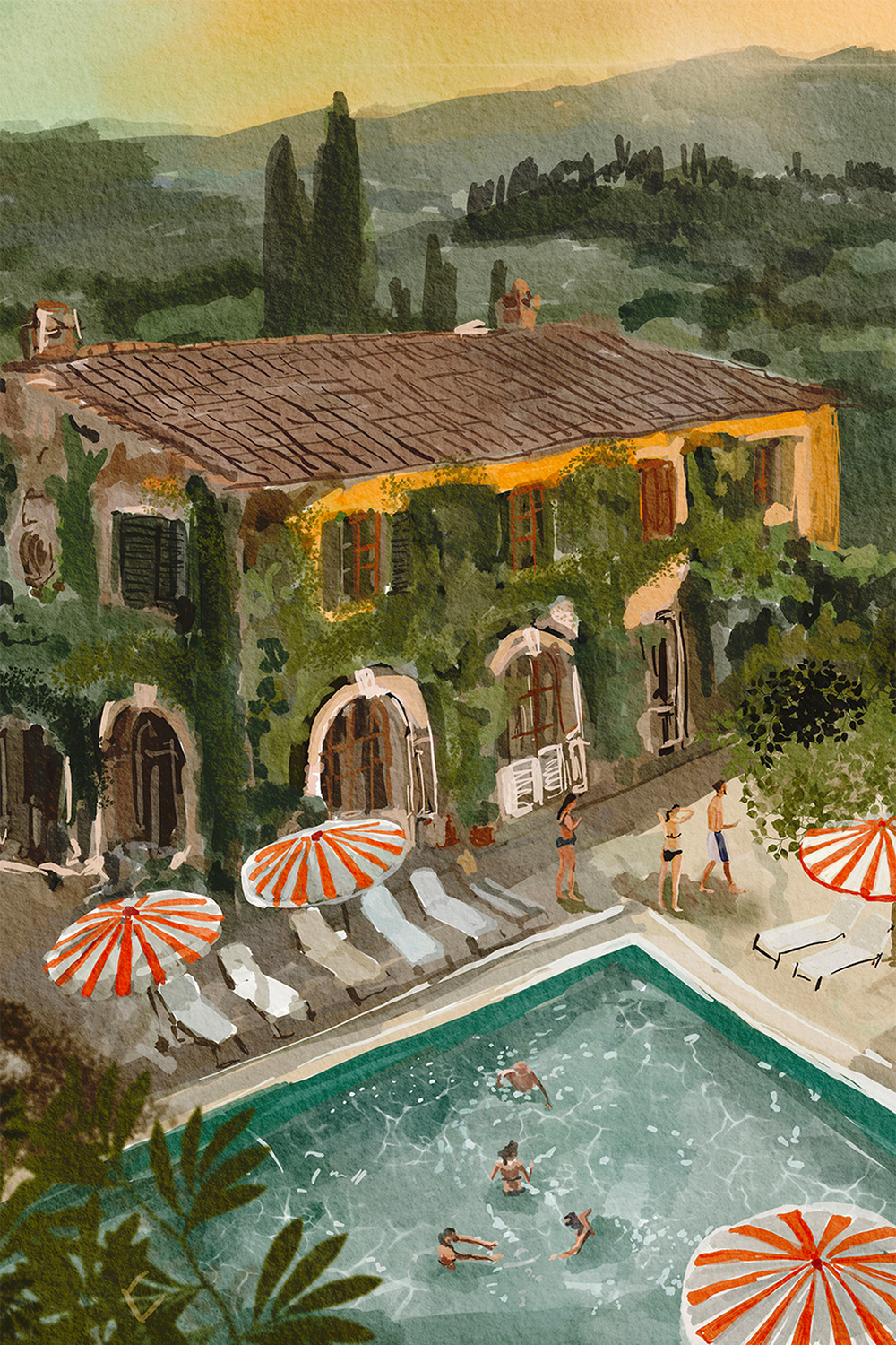 wall-art-print-canvas-poster-framed-Secret Villa , By Ekaterina Zagorska-1