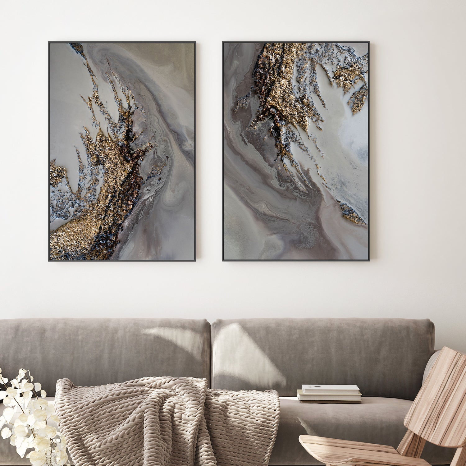 wall-art-print-canvas-poster-framed-Serendipity, Style A & B, Set Of 2 , By Petra Meikle-2