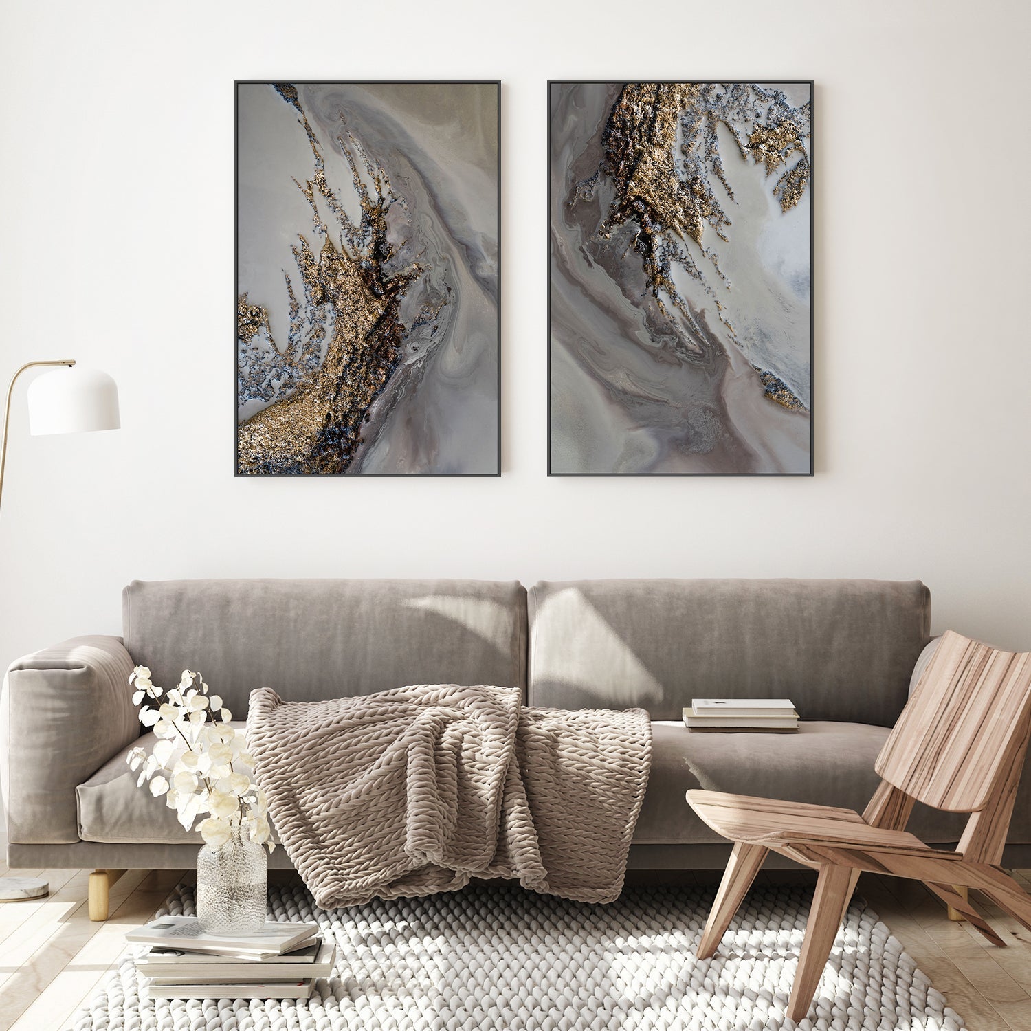 wall-art-print-canvas-poster-framed-Serendipity, Style A & B, Set Of 2 , By Petra Meikle-7