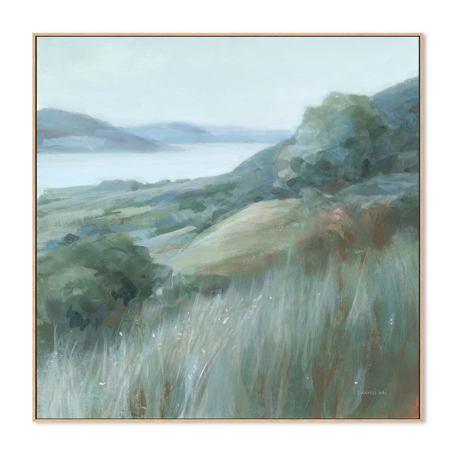 wall-art-print-canvas-poster-framed-Serene Landscape, Style B , By Danhui Nai-GIOIA-WALL-ART