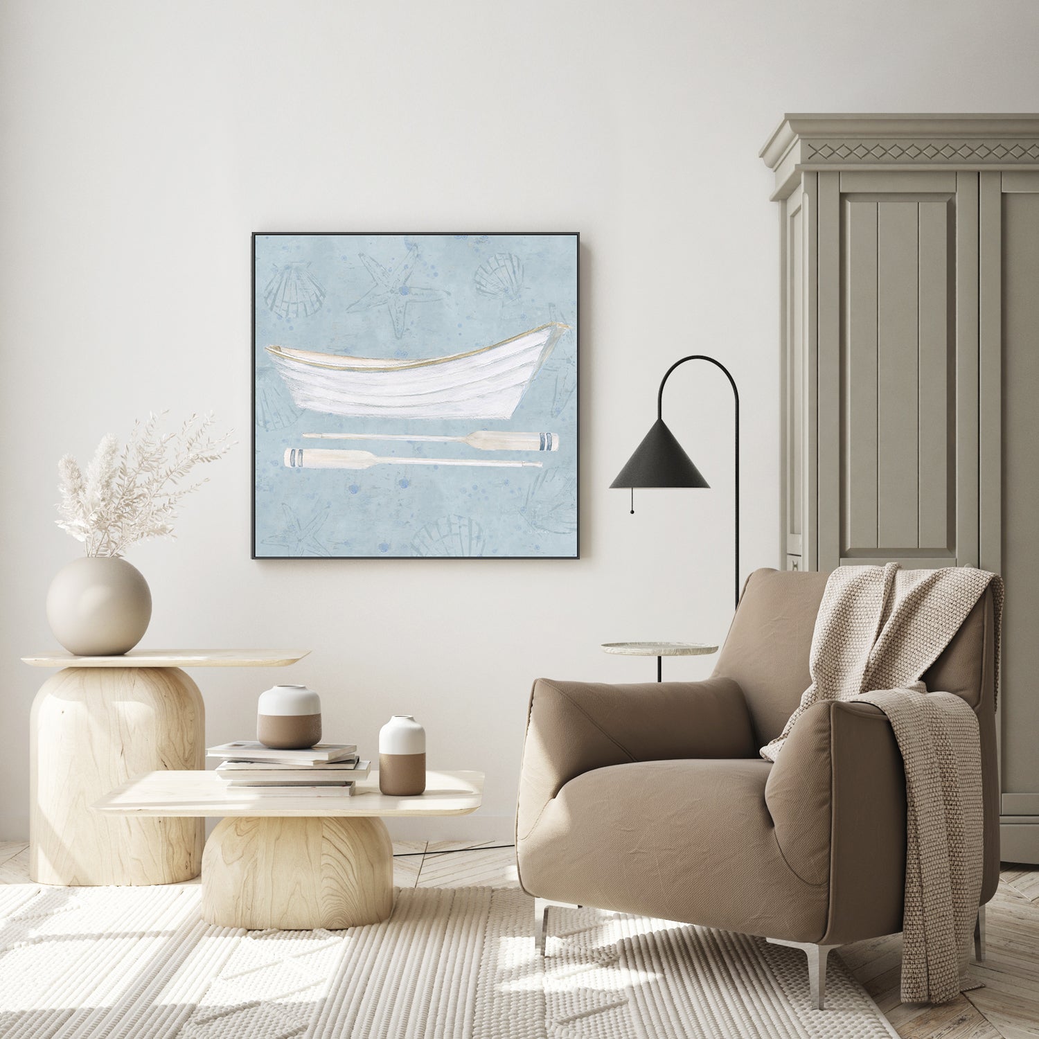 wall-art-print-canvas-poster-framed-Serene Seaside, Style A-by-James Wiens-Gioia Wall Art