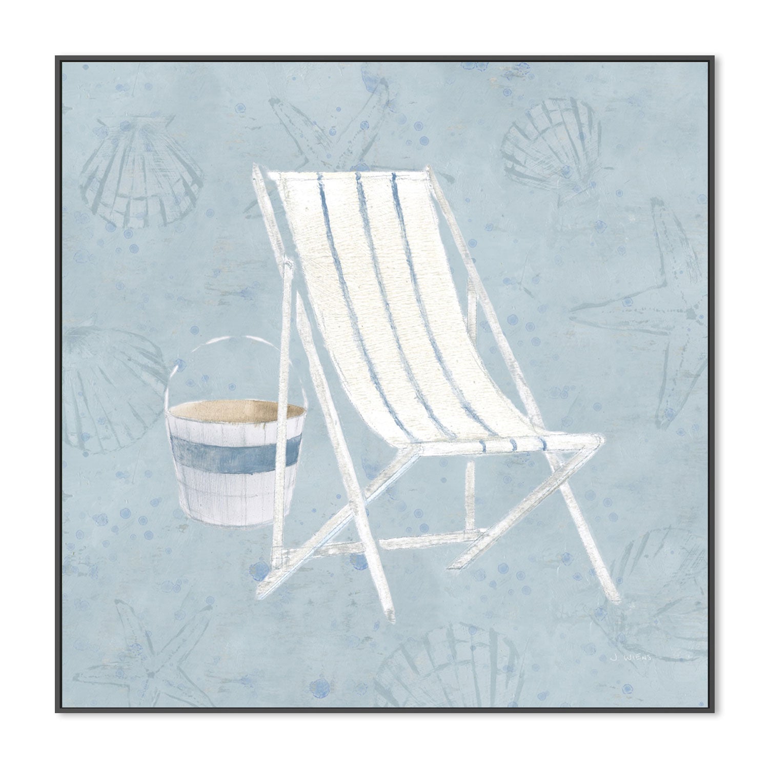 wall-art-print-canvas-poster-framed-Serene Seaside, Style B-by-James Wiens-Gioia Wall Art