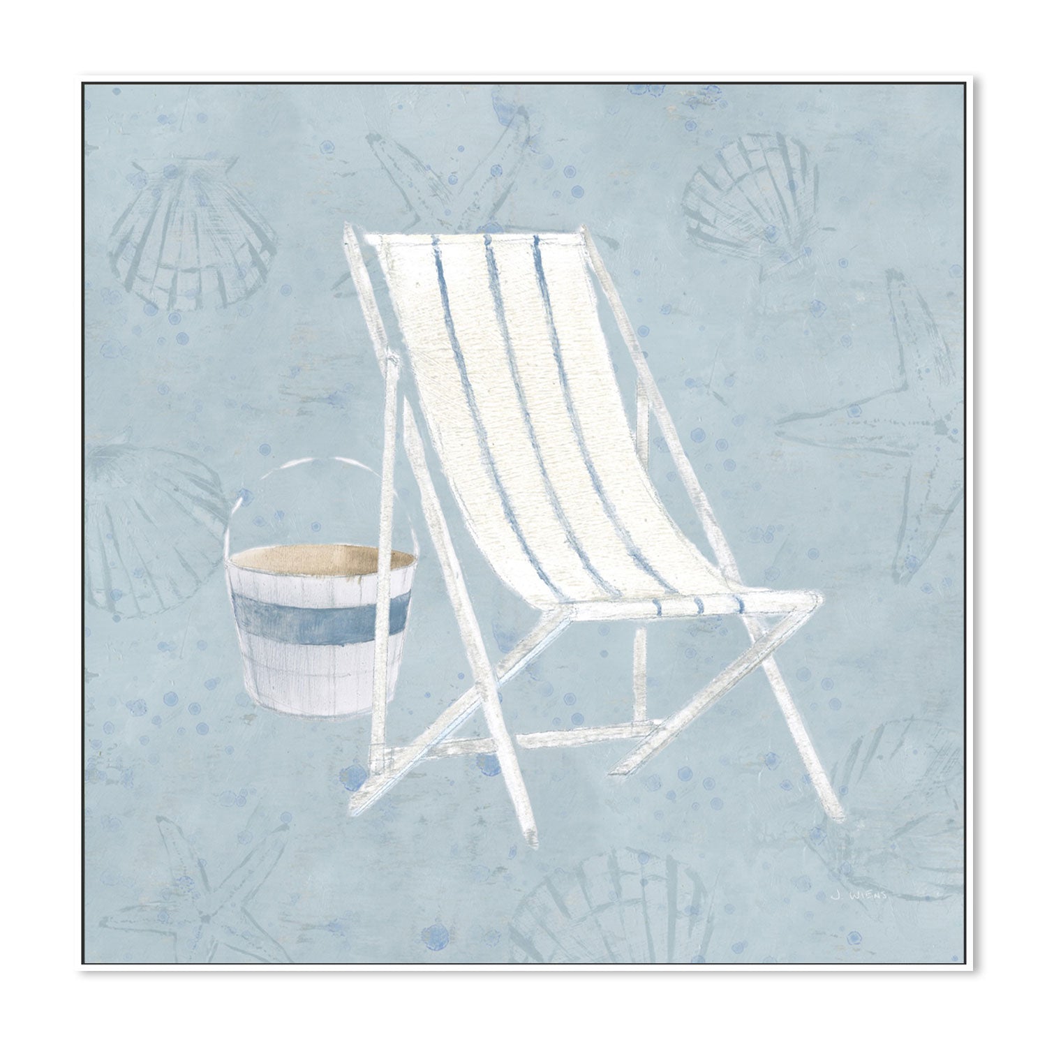 wall-art-print-canvas-poster-framed-Serene Seaside, Style B-by-James Wiens-Gioia Wall Art