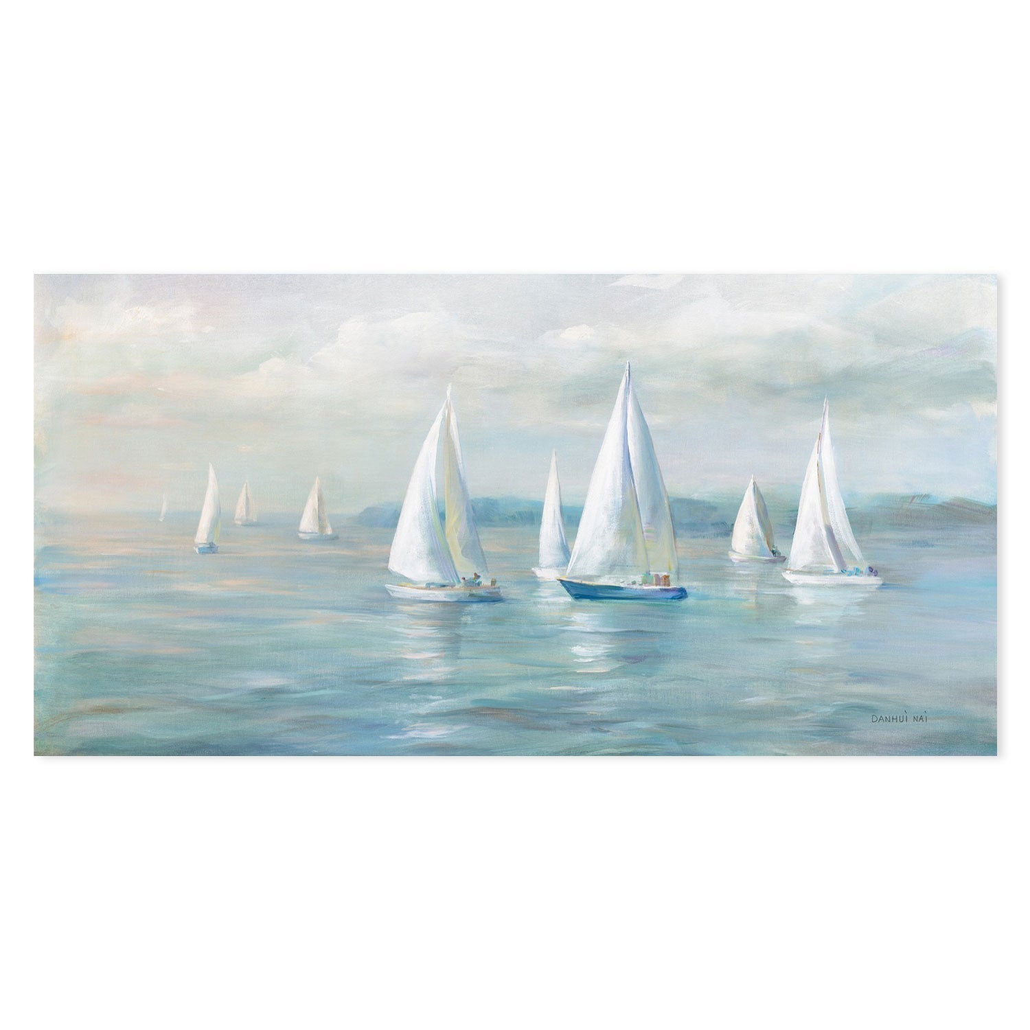 wall-art-print-canvas-poster-framed-Setting Sail-by-Danhui Nai-Gioia Wall Art
