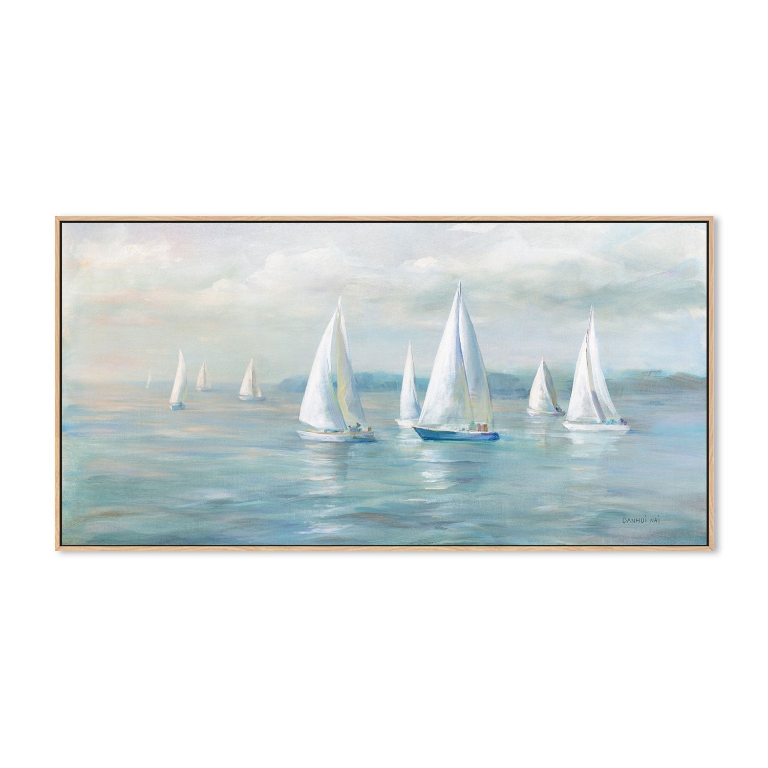 wall-art-print-canvas-poster-framed-Setting Sail-by-Danhui Nai-Gioia Wall Art