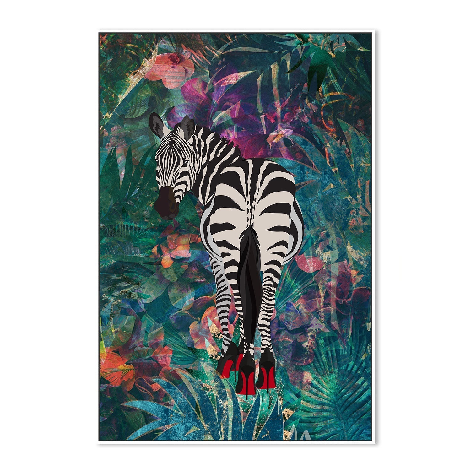 wall-art-print-canvas-poster-framed-Sexy Zebra , By Sarah Manovski-5