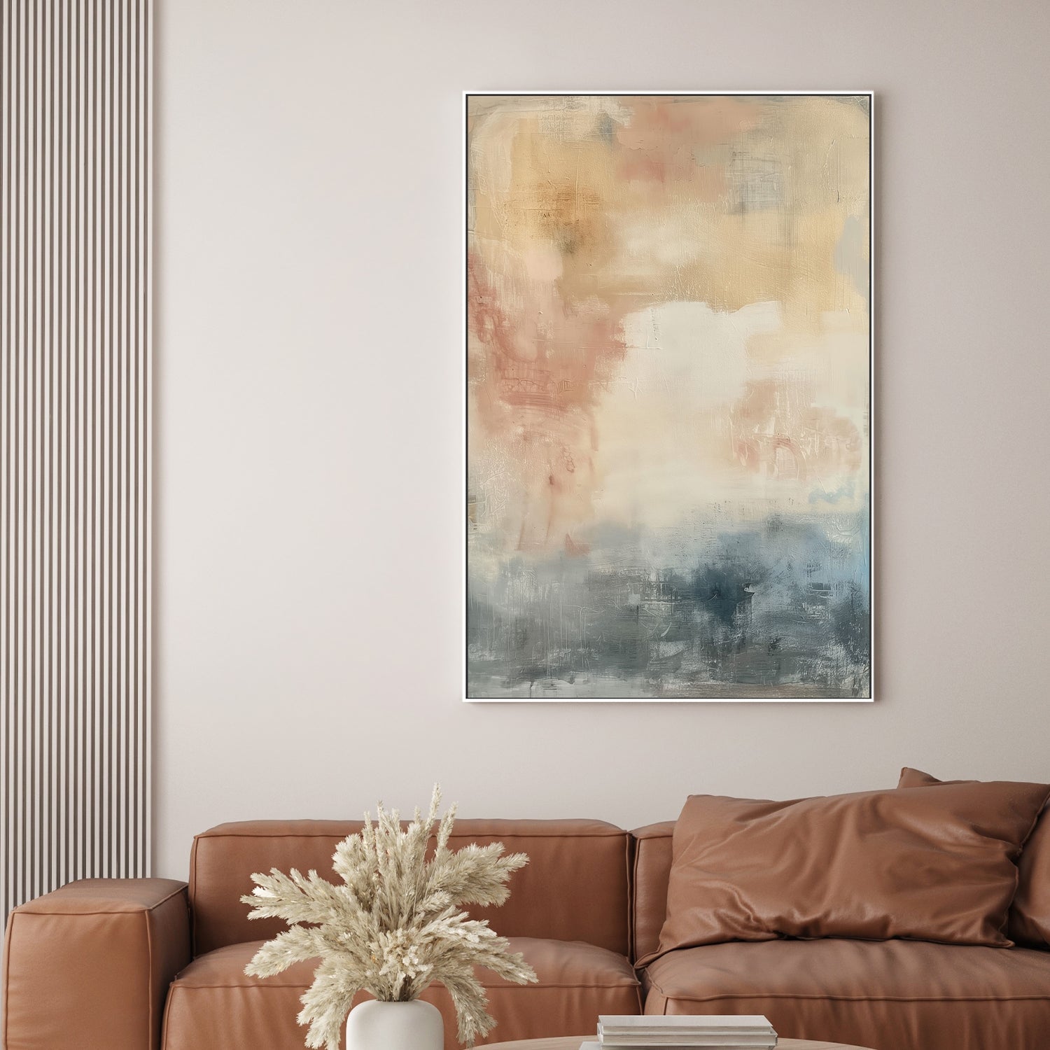 wall-art-print-canvas-poster-framed-Shabby Blue, Style C-2