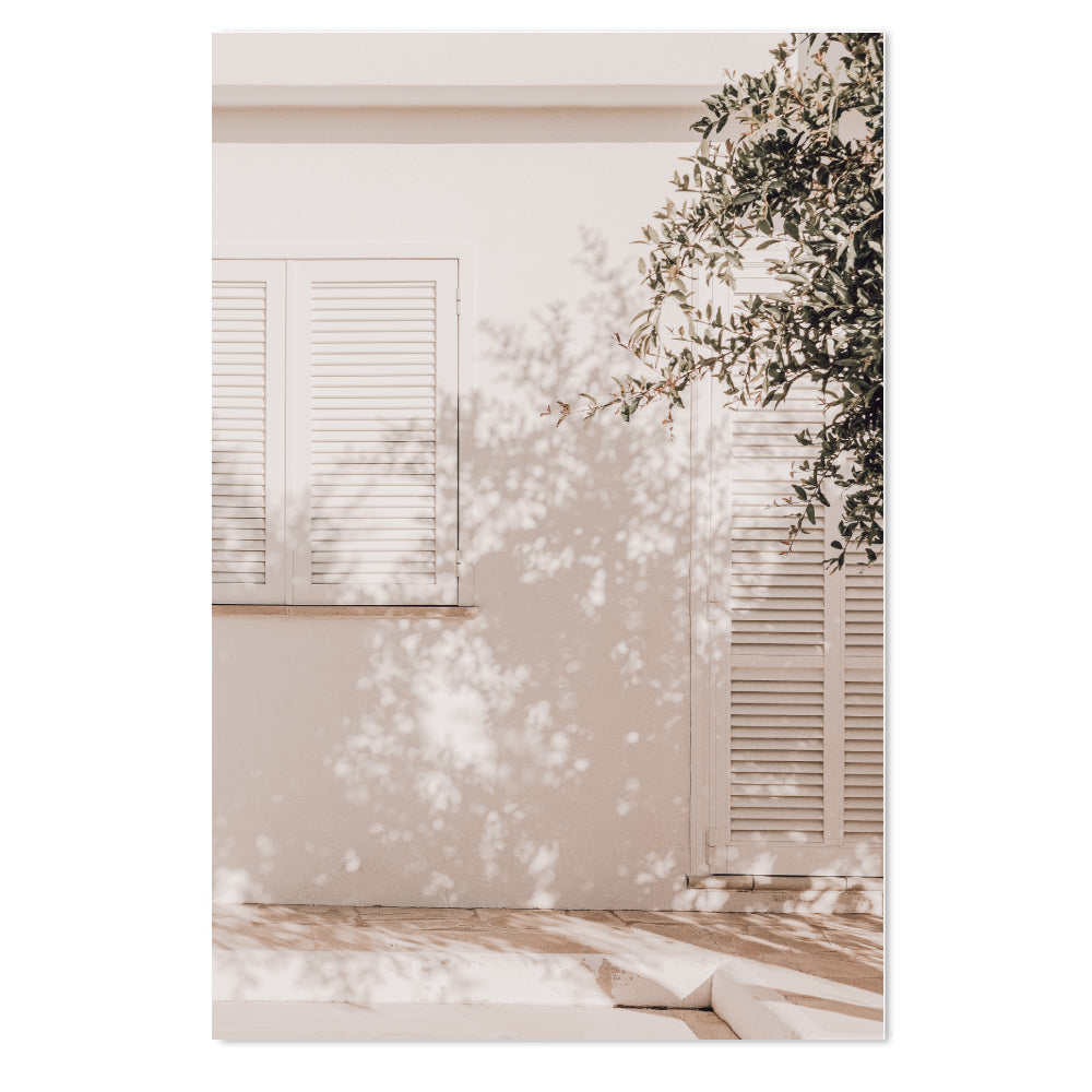wall-art-print-canvas-poster-framed-Shadows Cast By A Palm Leaf And Tree, Set Of 2-by-Gioia Wall Art-Gioia Wall Art