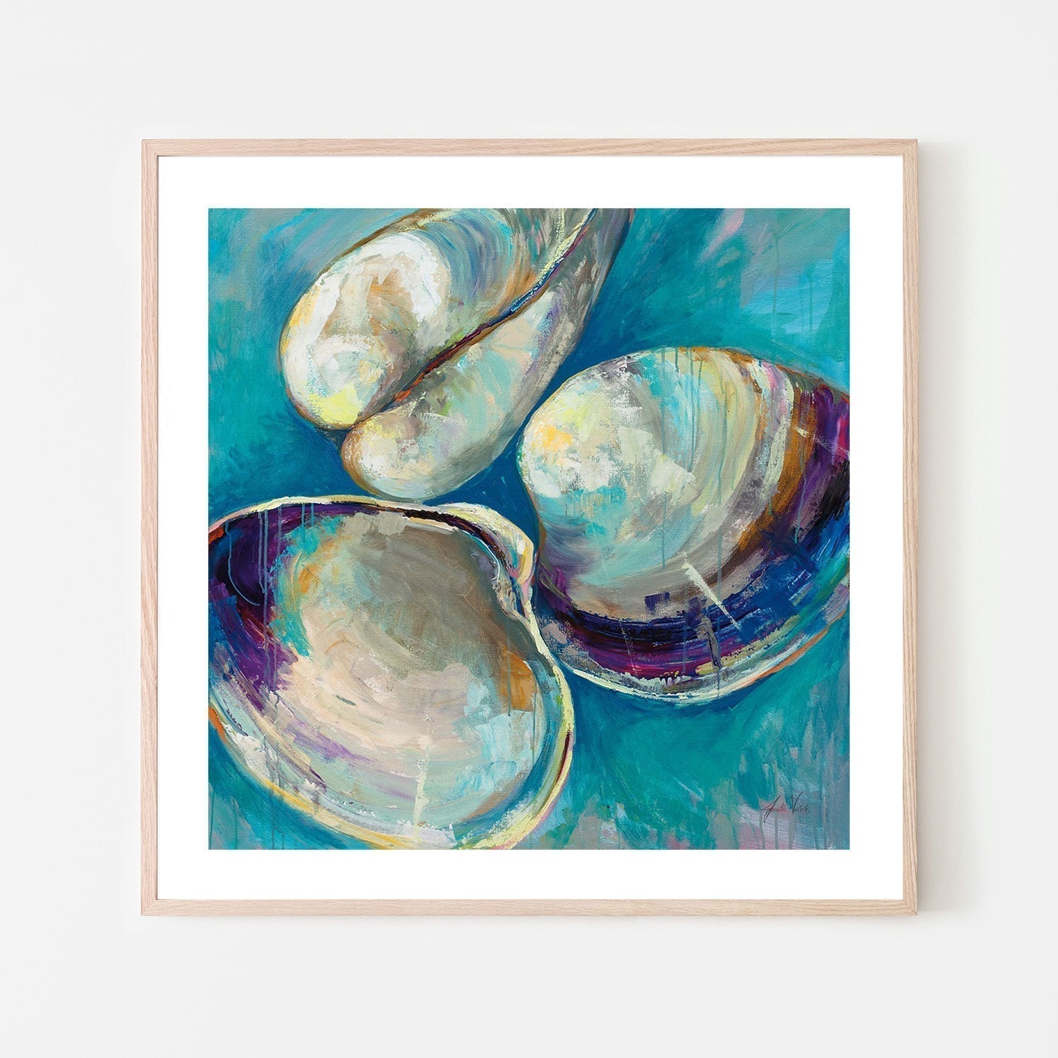 wall-art-print-canvas-poster-framed-Shell Trio-by-Jeanette Vertentes-Gioia Wall Art