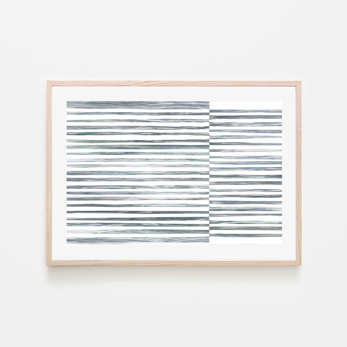 wall-art-print-canvas-poster-framed-Shibori Stripes, Sea Green, Style A-by-Dear Musketeer Studio-Gioia Wall Art