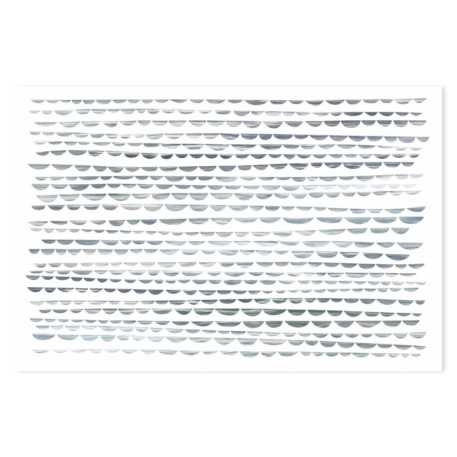 wall-art-print-canvas-poster-framed-Shibori Waves, Sea Green, Style B-by-Dear Musketeer Studio-Gioia Wall Art