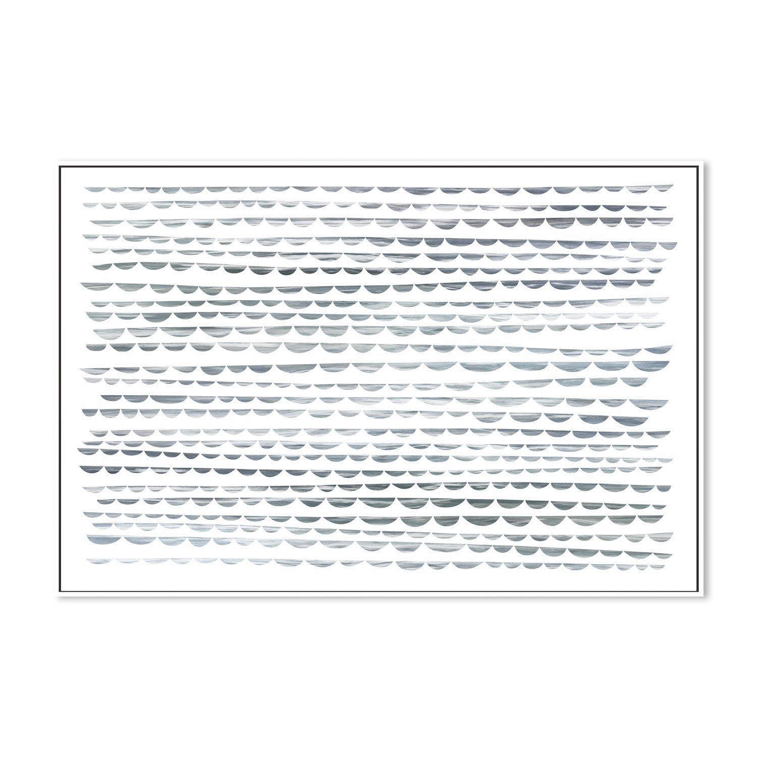 wall-art-print-canvas-poster-framed-Shibori Waves, Sea Green, Style B-by-Dear Musketeer Studio-Gioia Wall Art