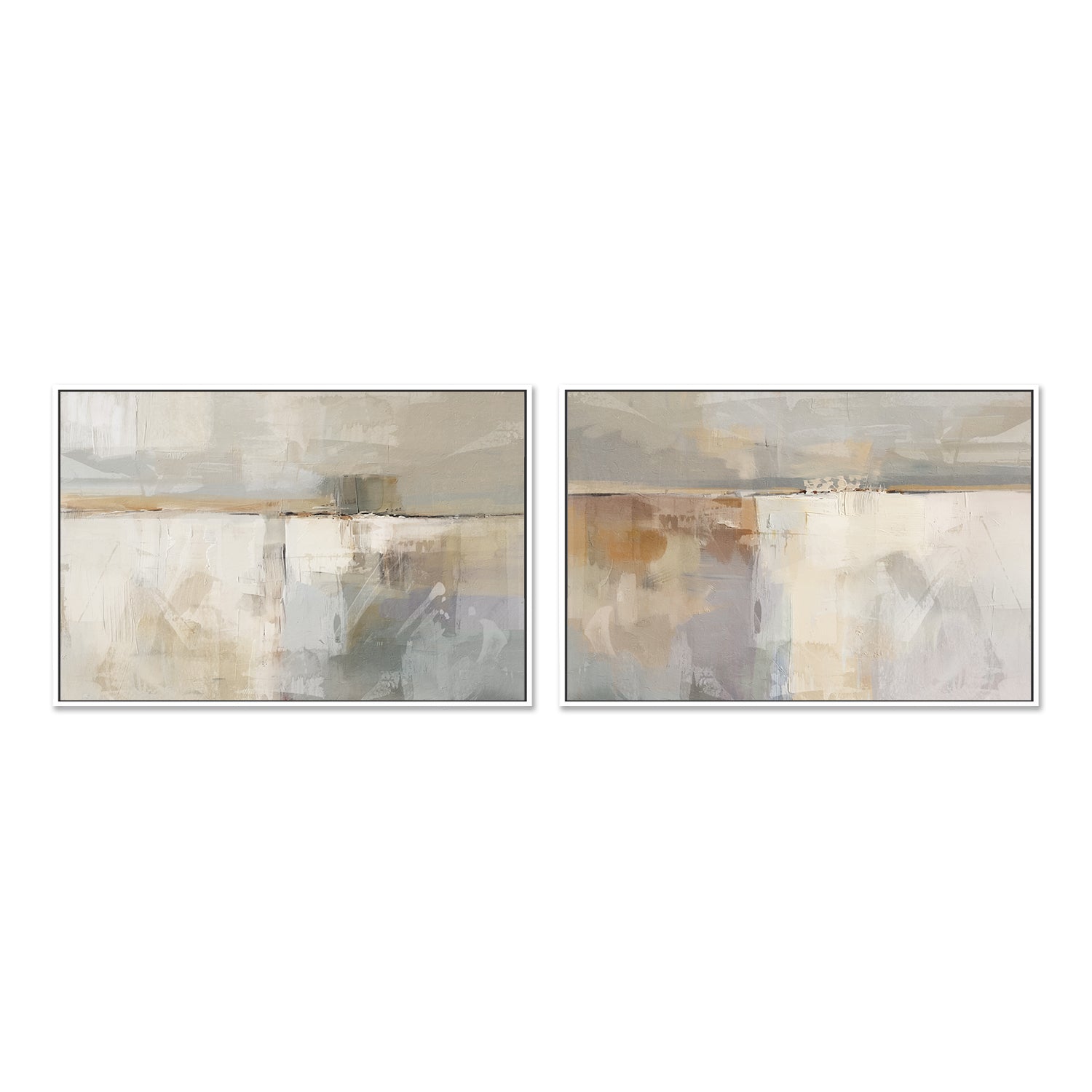 wall-art-print-canvas-poster-framed-Shimmering Medow, Style A & B, Set Of 2, By Nina Blue , By Nina Blue-5