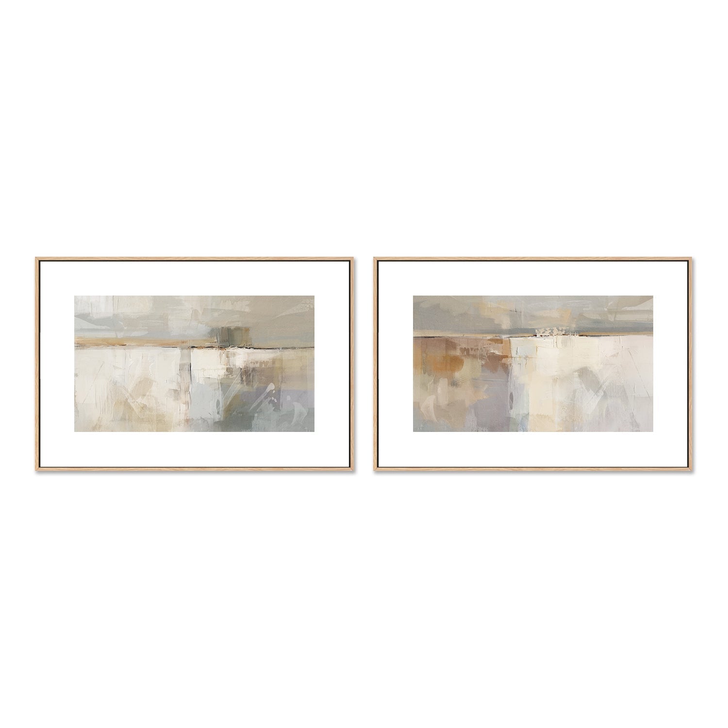 wall-art-print-canvas-poster-framed-Shimmering Medow, Style A & B, Set Of 2, By Nina Blue , By Nina Blue-6