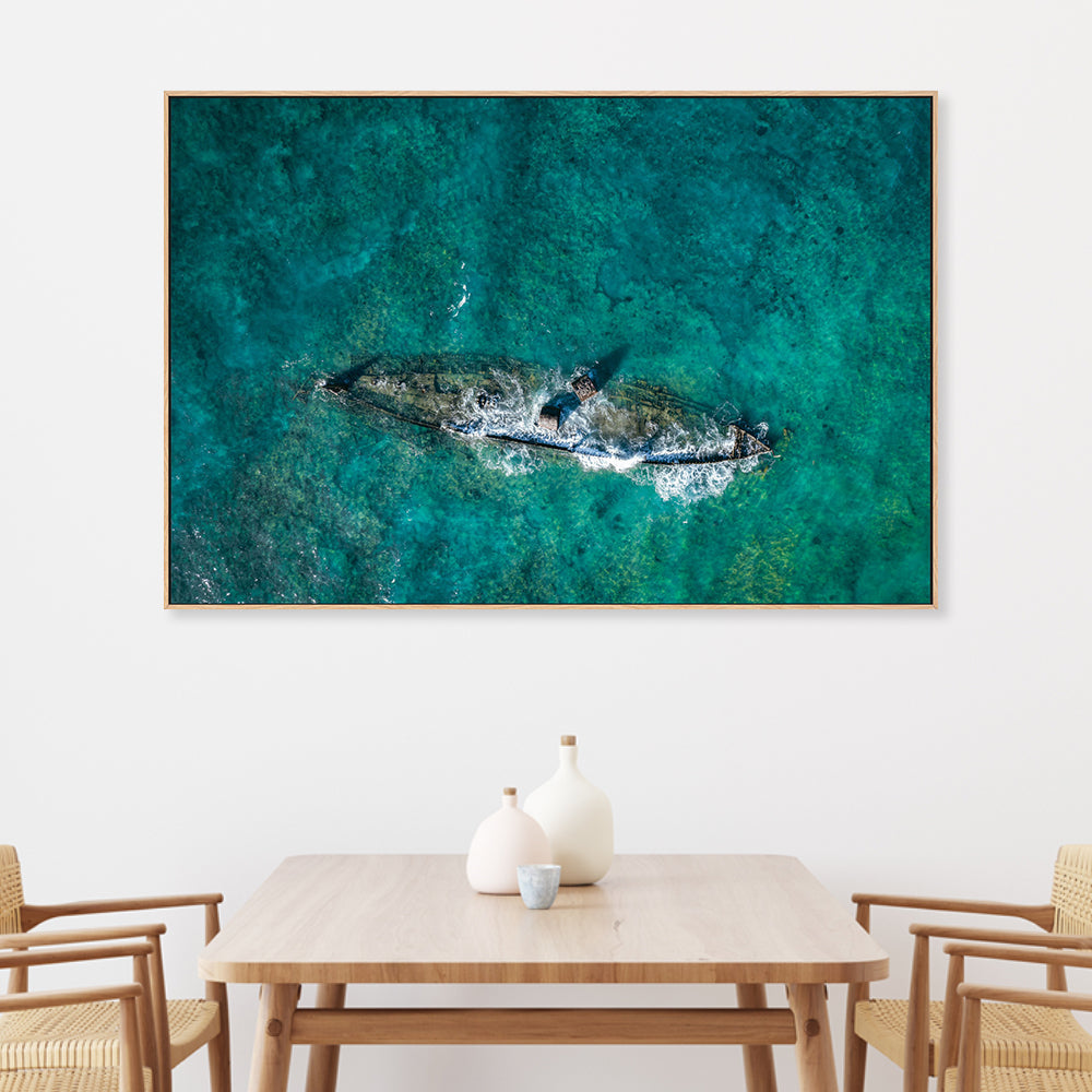 wall-art-print-canvas-poster-framed-Shipwreck, Exmouth , By Maddison Harris-2