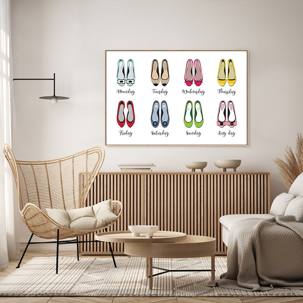 wall-art-print-canvas-poster-framed-Shoes For The Week-GIOIA-WALL-ART