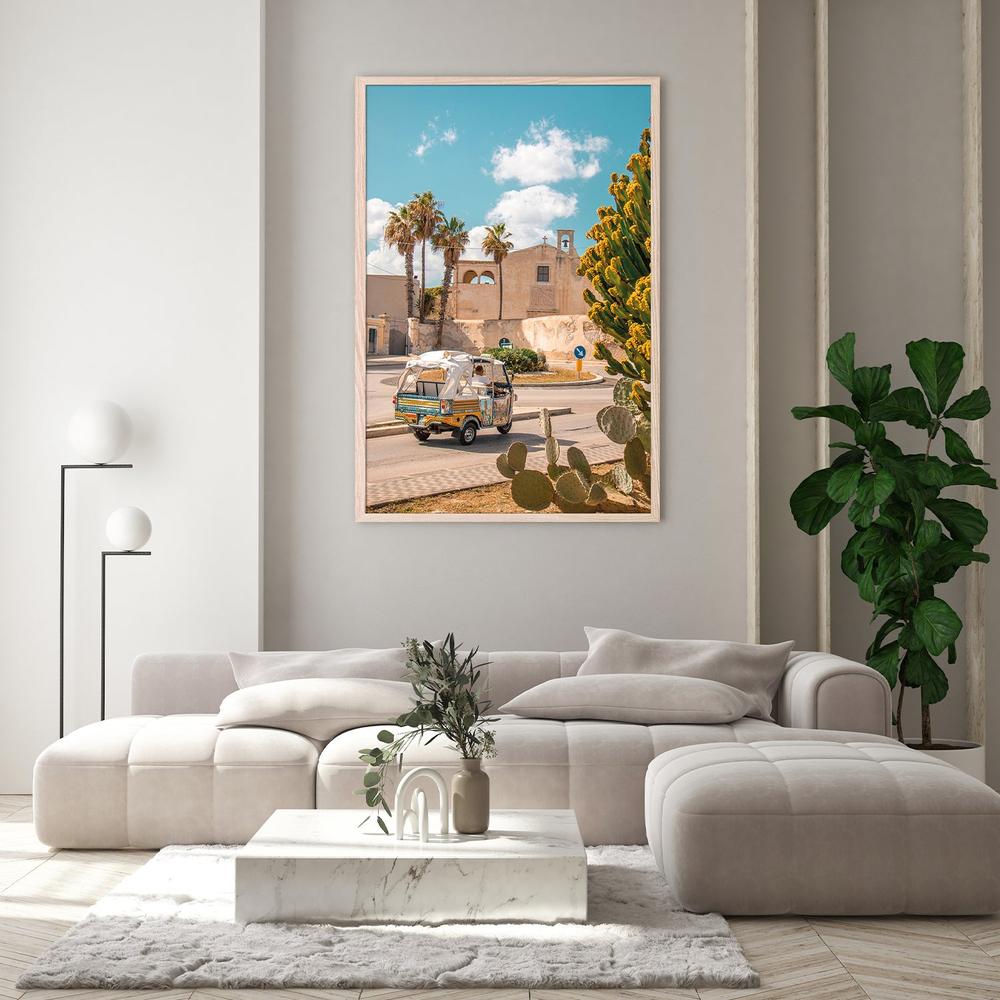wall-art-print-canvas-poster-framed-Sicilian Ape Car Scene-8
