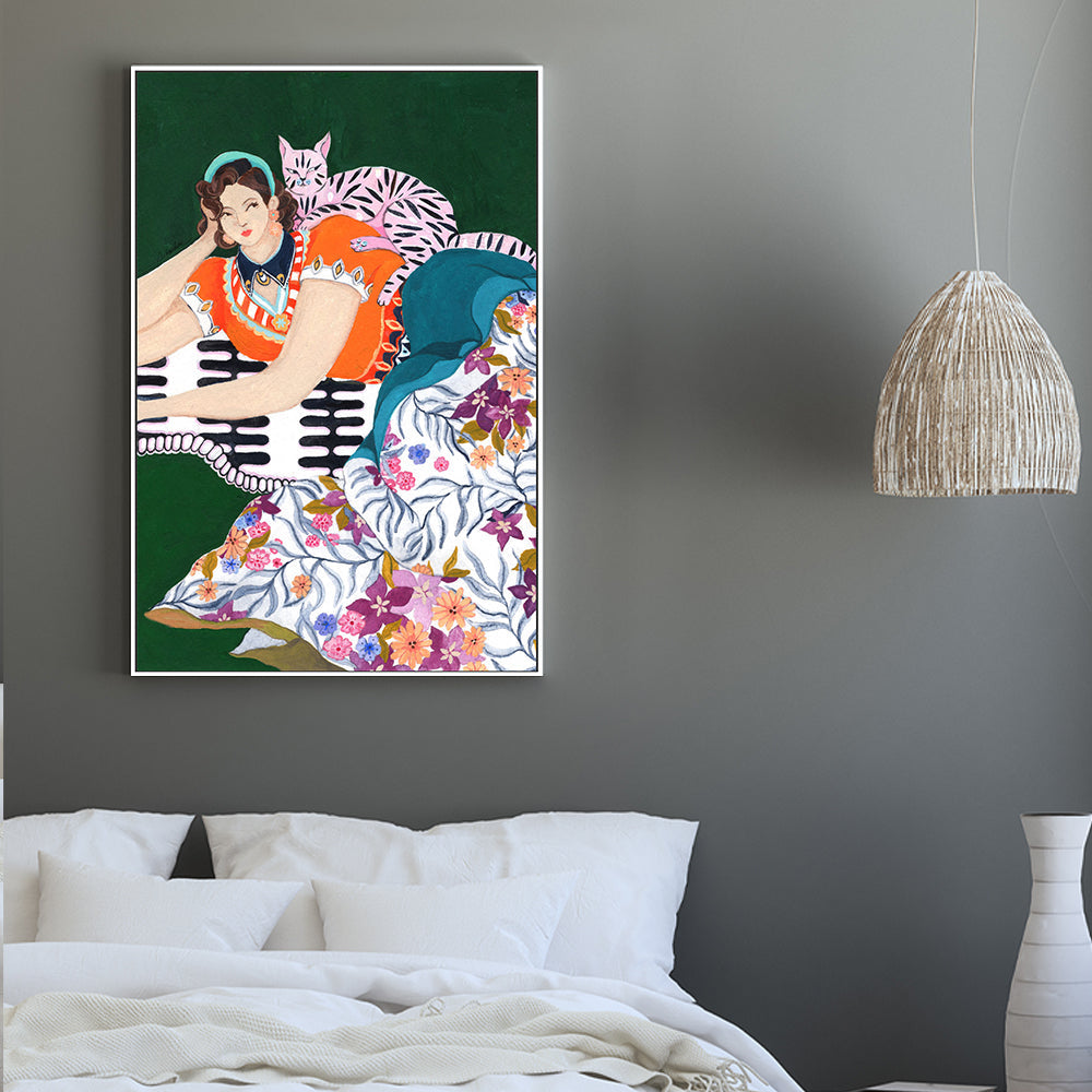 wall-art-print-canvas-poster-framed-Side Eye , By Chonticha Hanon-2