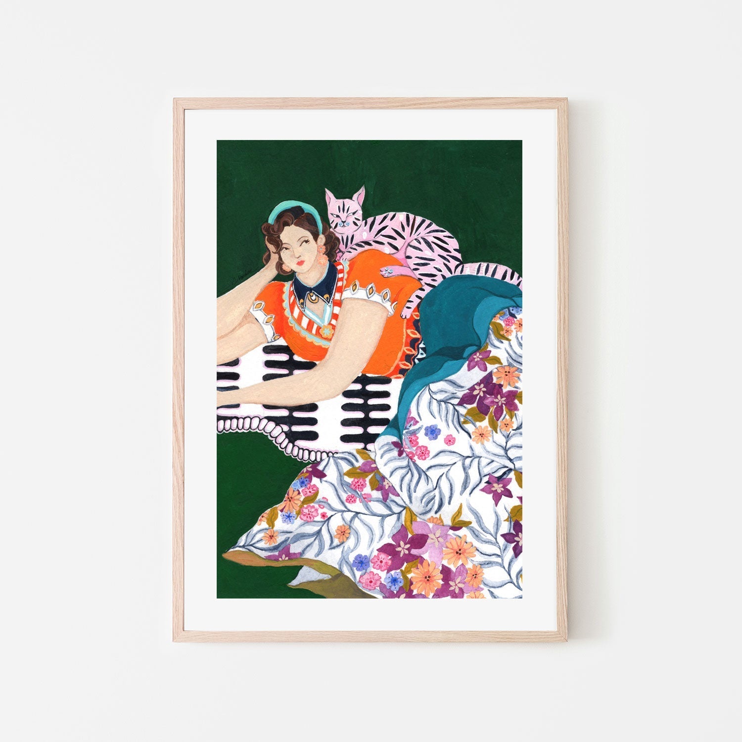 wall-art-print-canvas-poster-framed-Side Eye , By Chonticha Hanon-6