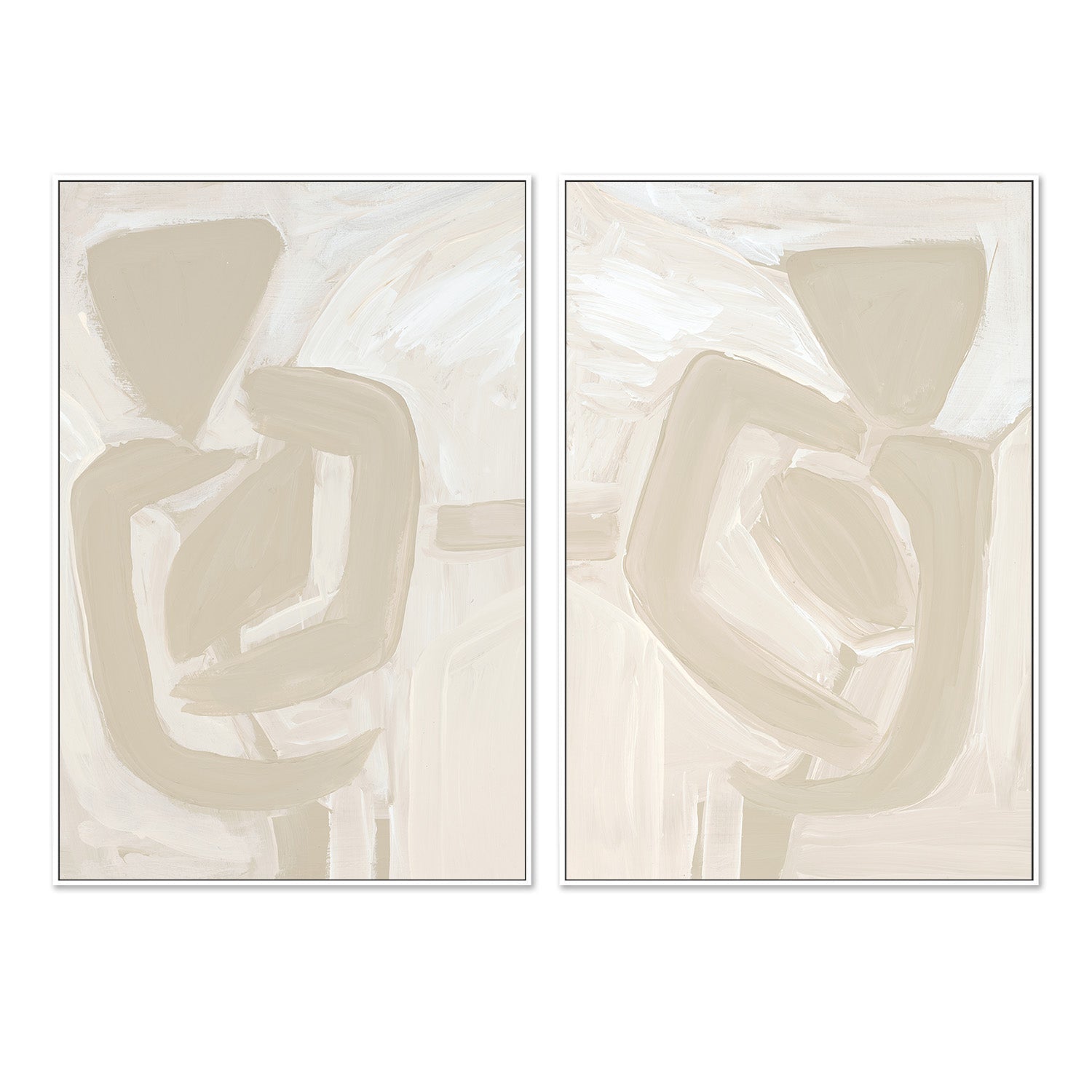 wall-art-print-canvas-poster-framed-Silloute, Style A & B, Set Of 2 , By Katherine Price-5