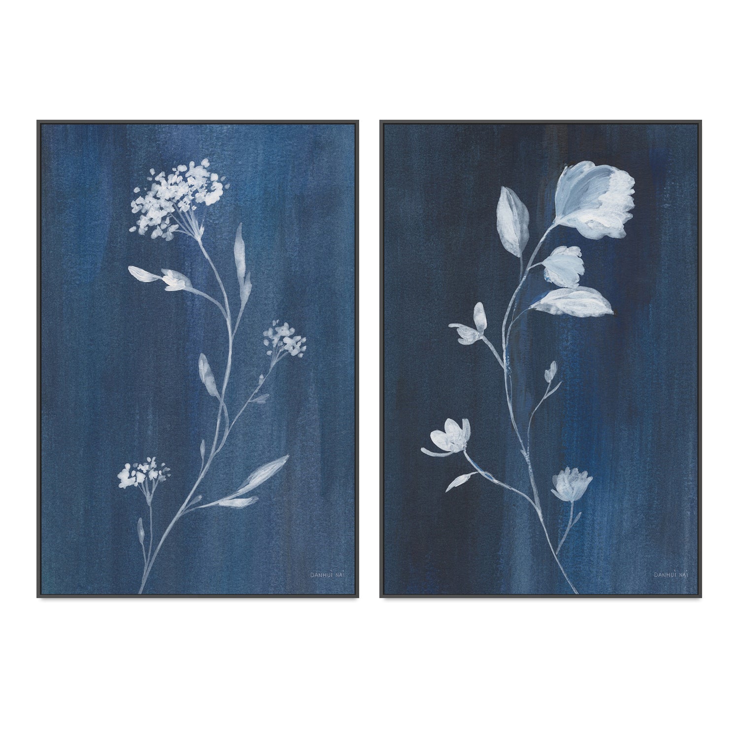 wall-art-print-canvas-poster-framed-Simple Nature, Style A & B, Set of 2-by-Danhui Nai-Gioia Wall Art