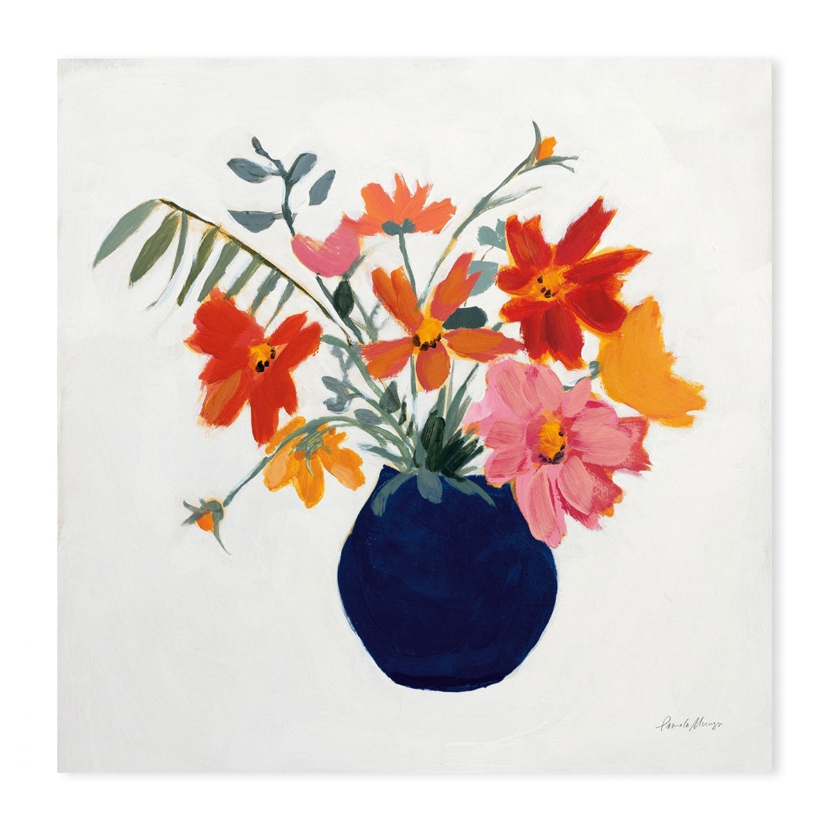 wall-art-print-canvas-poster-framed-Simplicity Bouquet Leaves-by-Pamela Munger-Gioia Wall Art