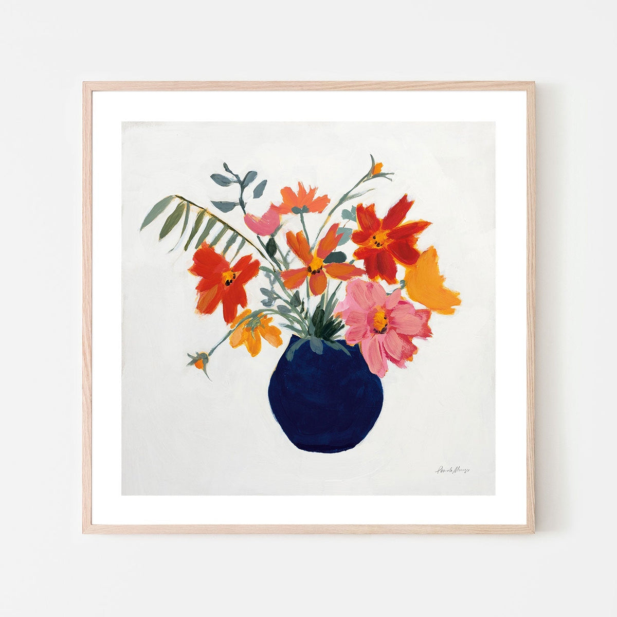wall-art-print-canvas-poster-framed-Simplicity Bouquet Leaves-by-Pamela Munger-Gioia Wall Art