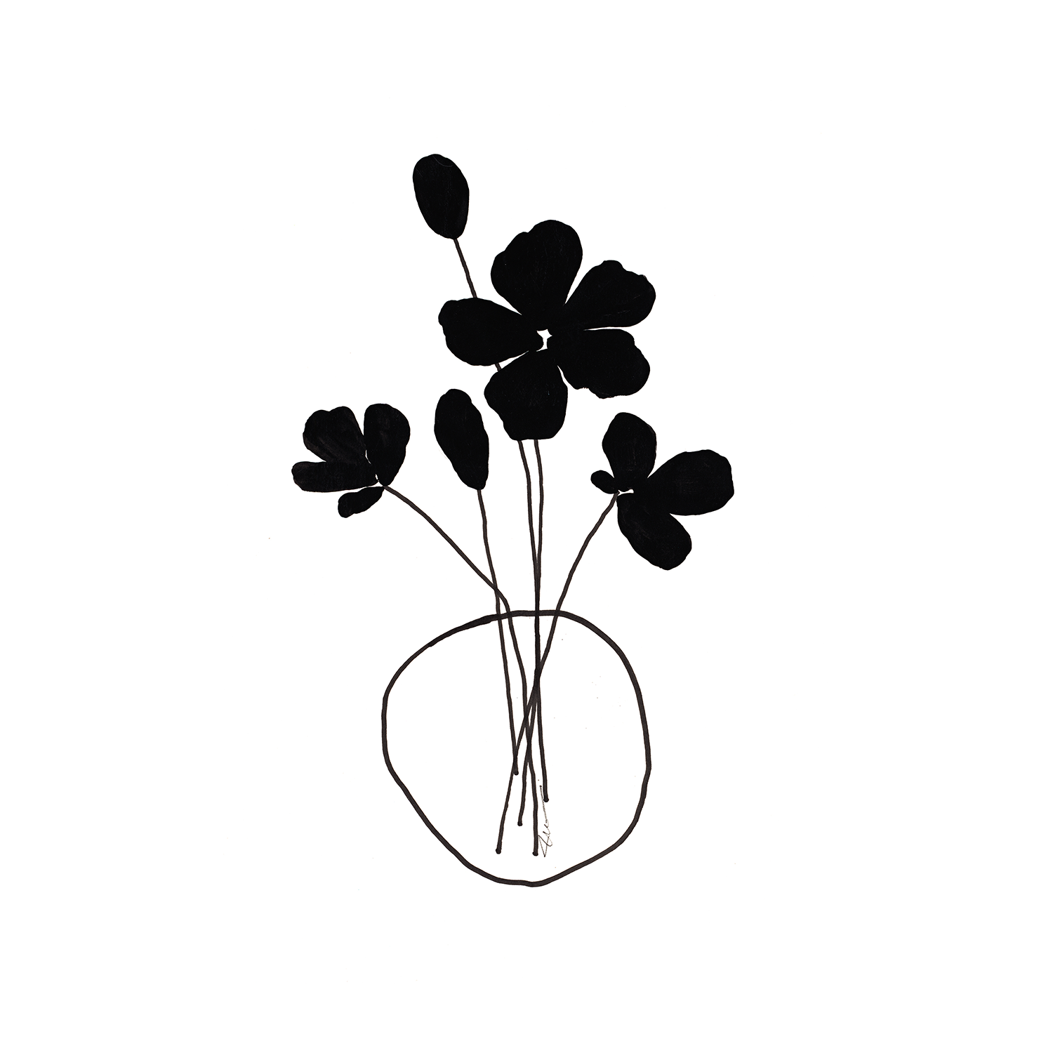 wall-art-print-canvas-poster-framed-Simplicity Florals , By Filippoloco-1